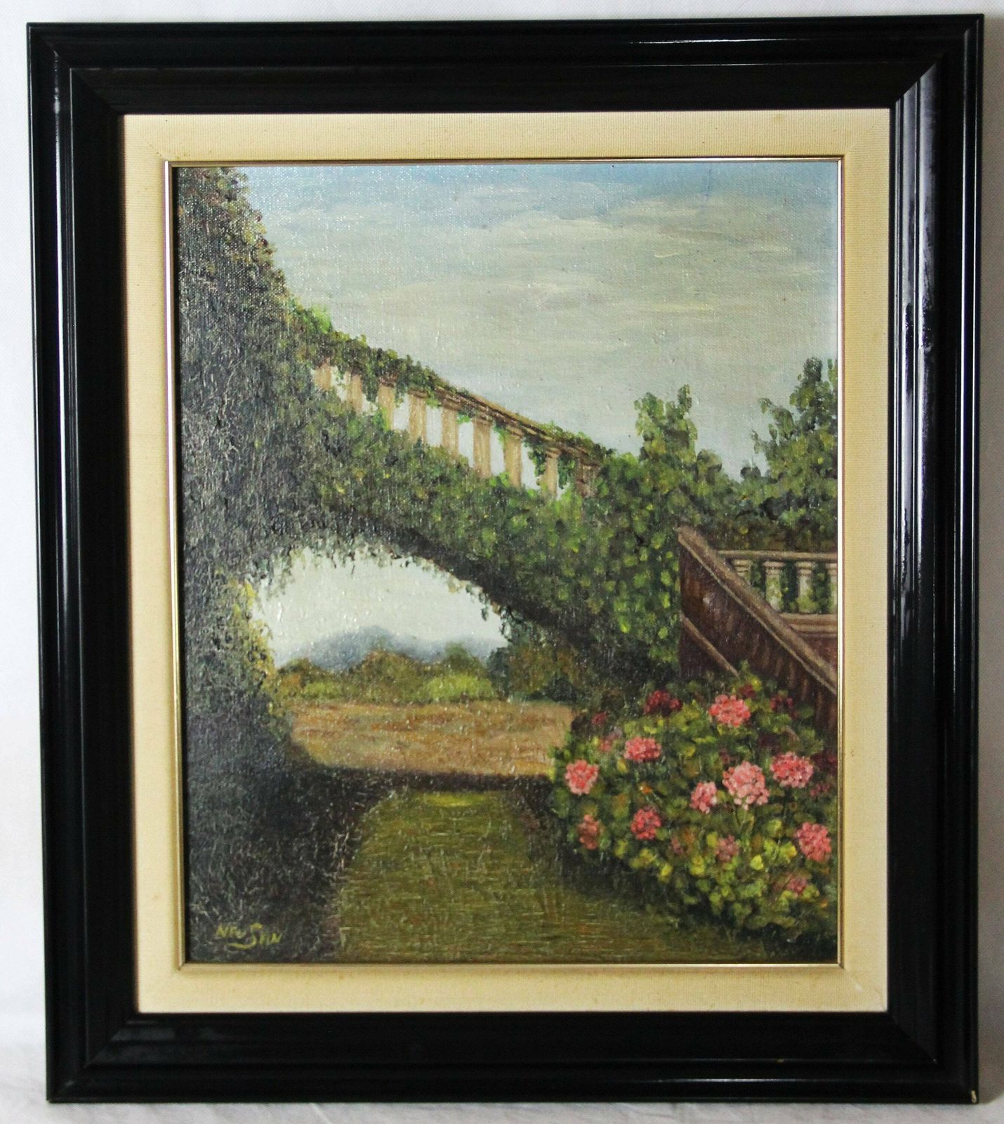 The Flowered Bridge In The Garden By Neu San photo furniture
