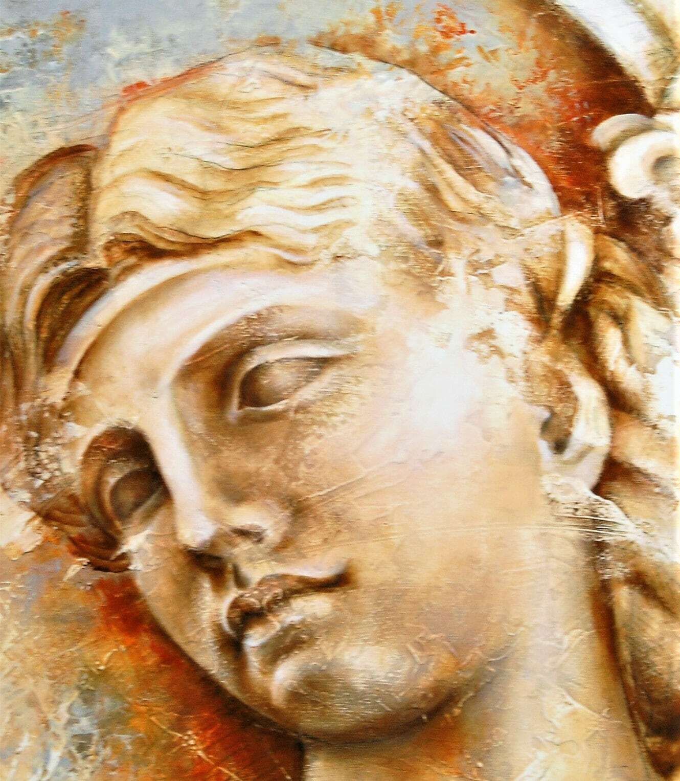 Wooden Mural, Woman From Ancient Rome photo Art