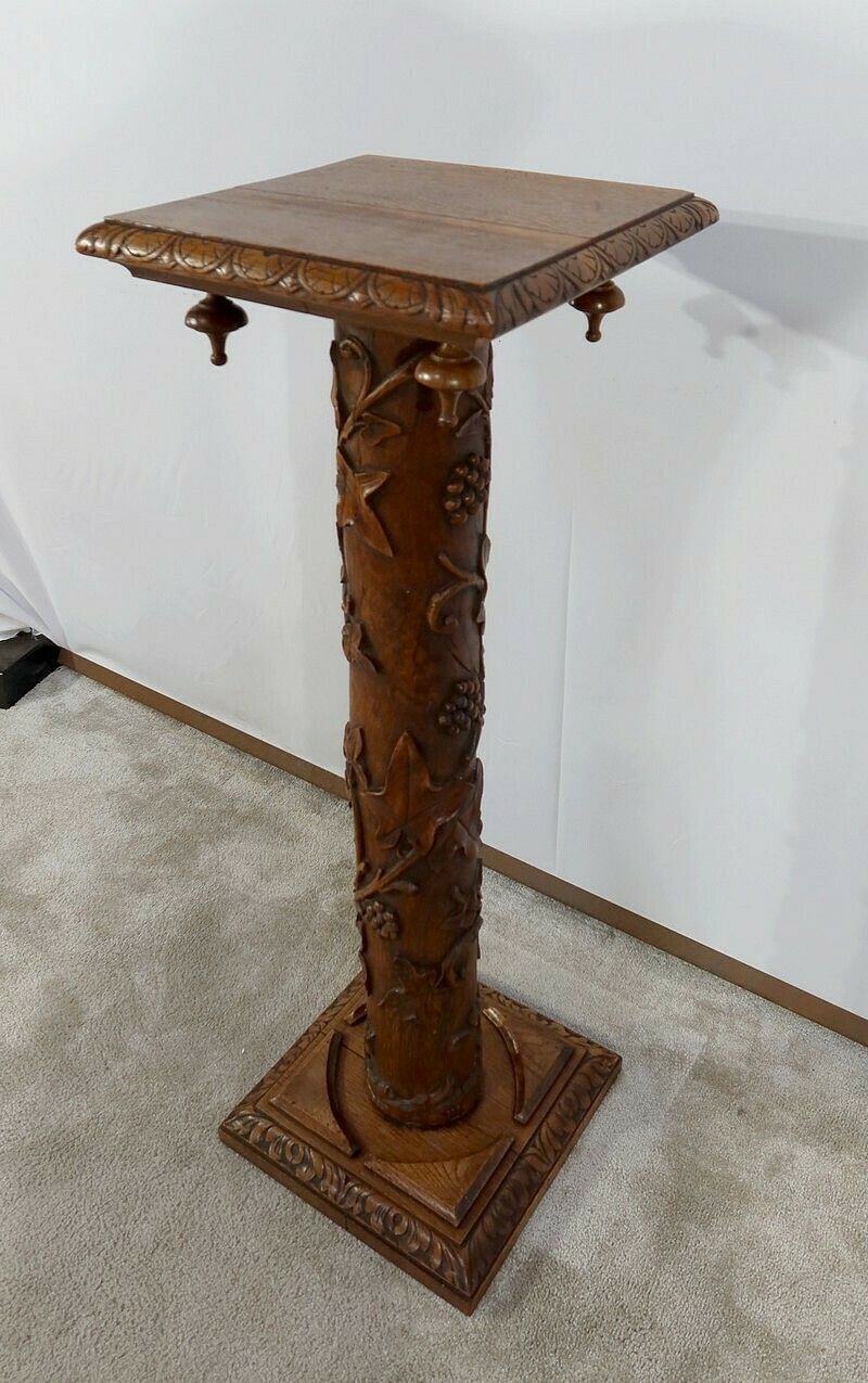 Oak Column, Art Nouveau – 1920 photo for sale