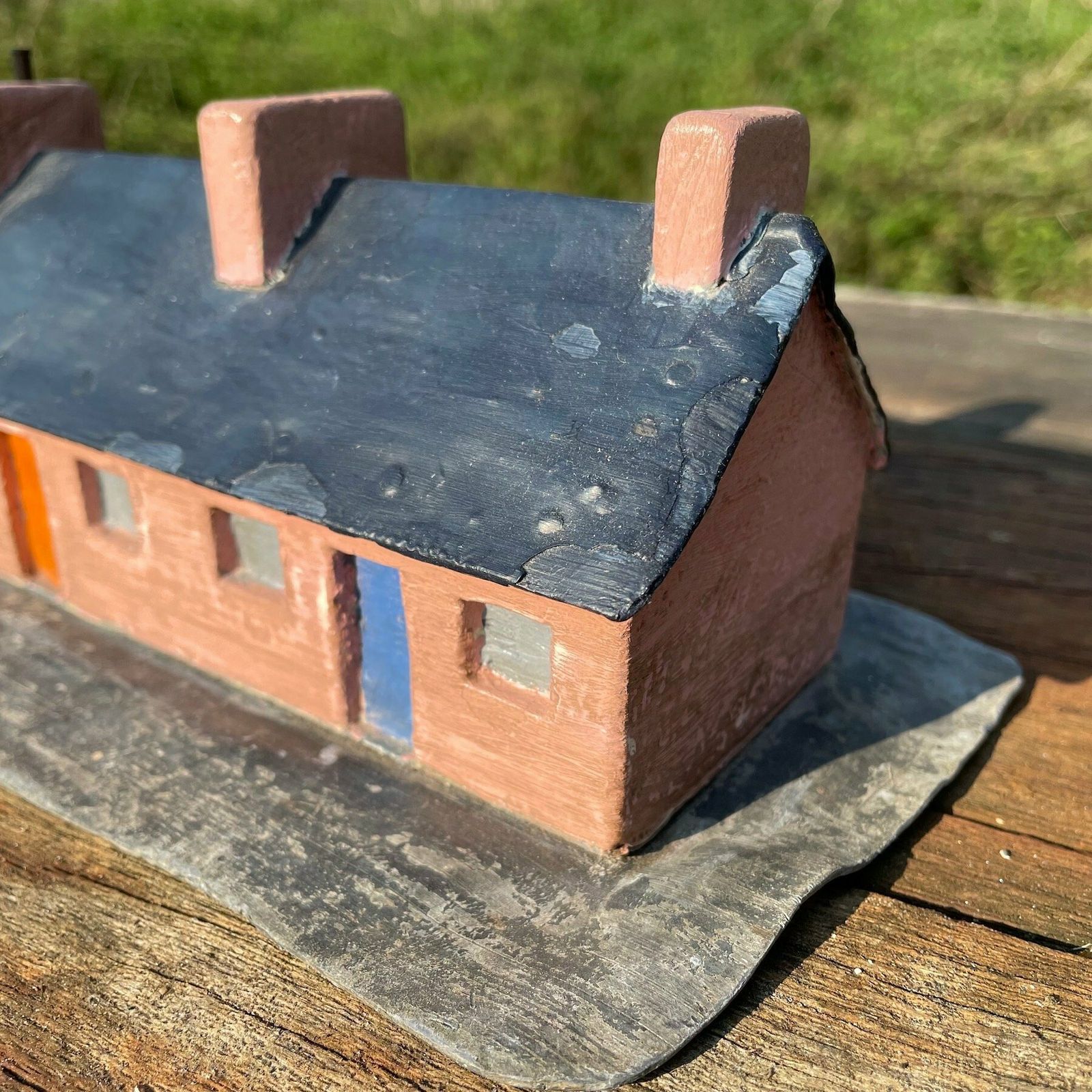 Mid Century Folk Art Quarryman's Cottages photo for sale