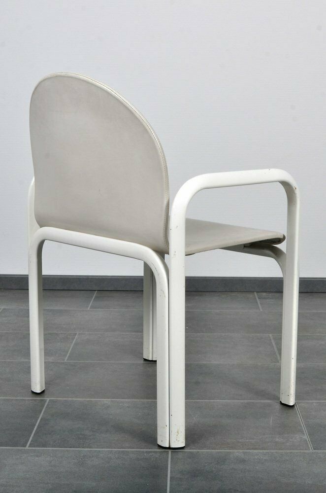 photo vinterior Orsay Dining Set In Leather By Gae Aulenti For Knoll 1970s Set Of 7