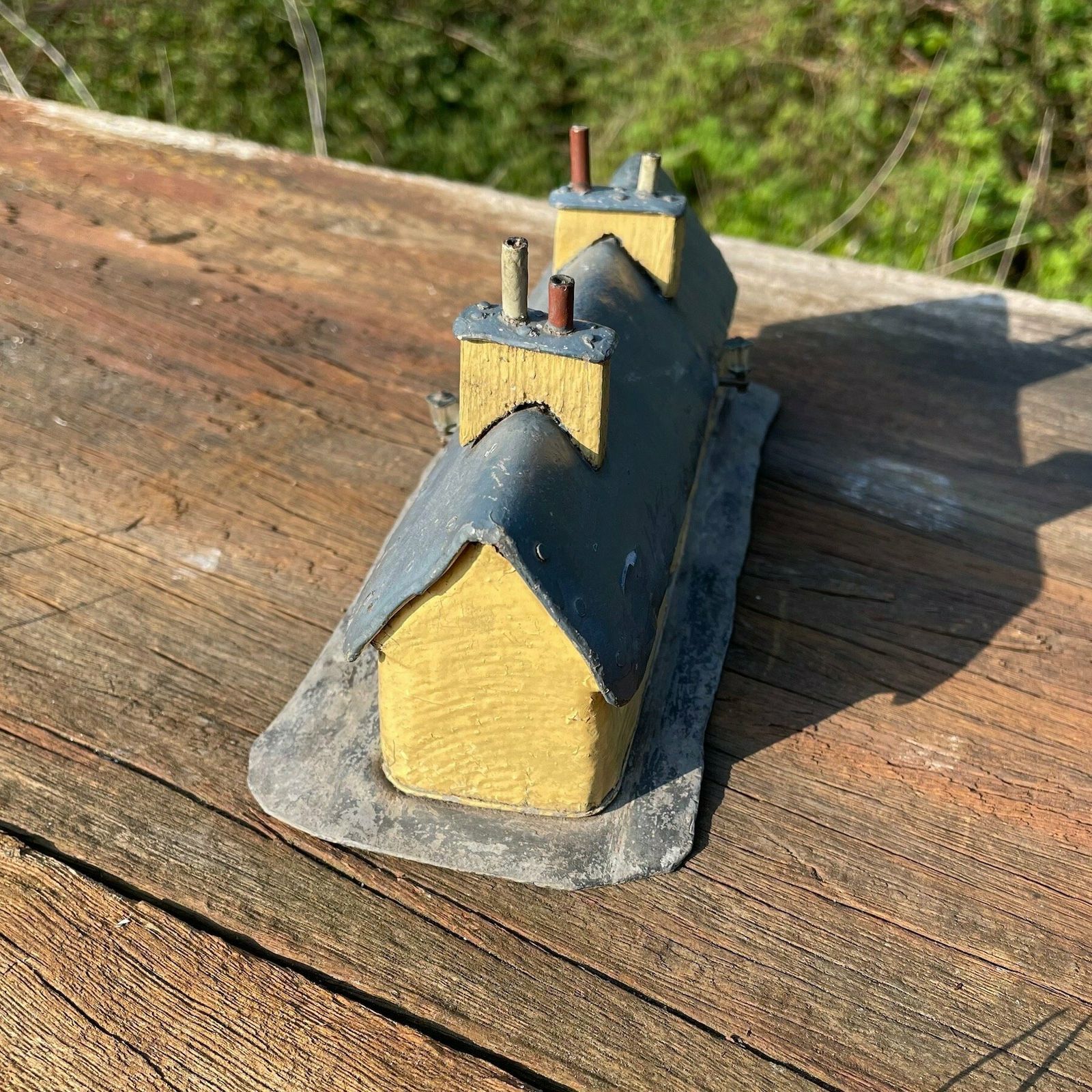 Mid Century Folk Art Miner's Cottages photo for sale