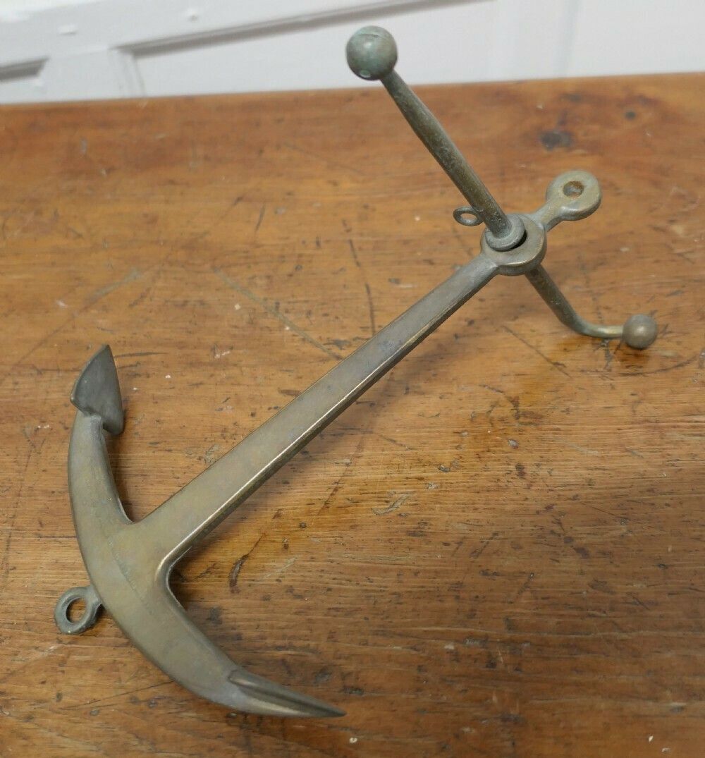 Bronze Yacht Anchor, Desk Ornament photo 450.0