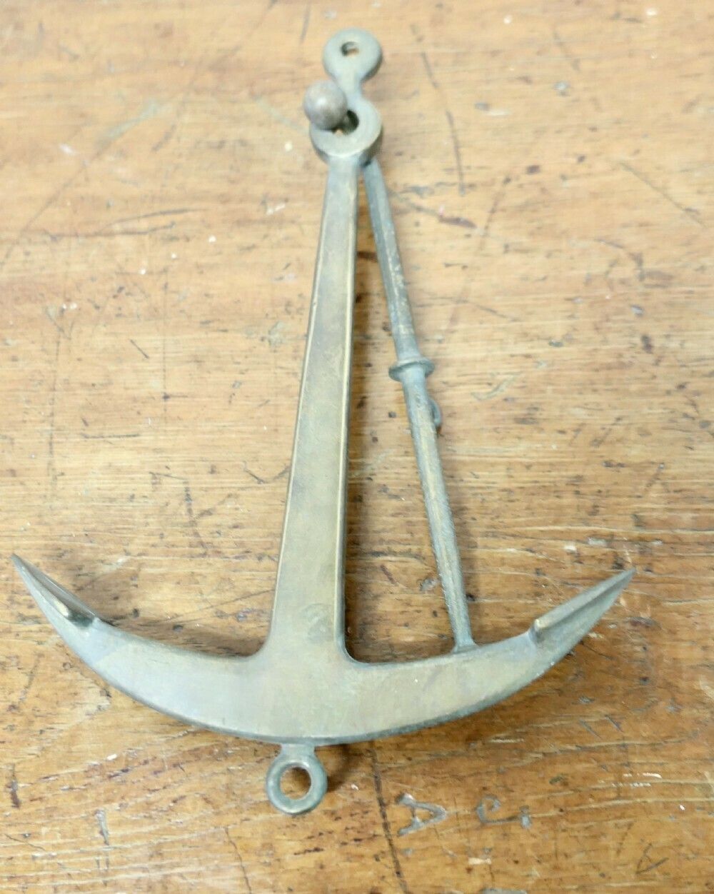 Bronze Yacht Anchor, Desk Ornament photo vinterior