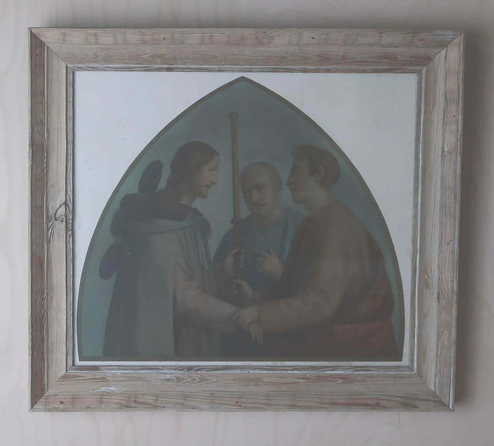 Original Antique Framed Print After Fra Bartolomeo. C.1870 photo furniture