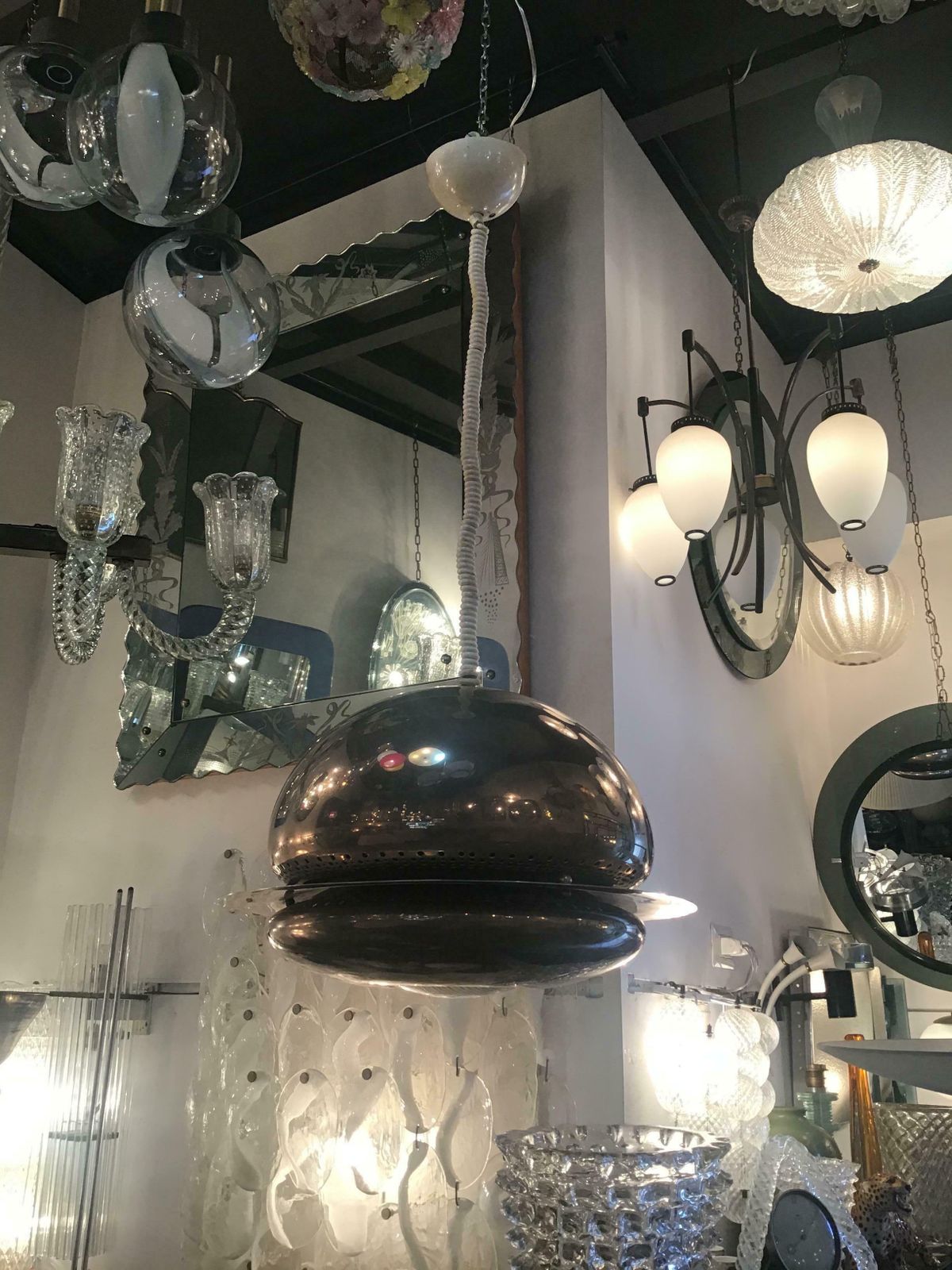 Afra And Tobia Scarpa "Flos" Metal Crome Glass 1960 Italy photo for sale