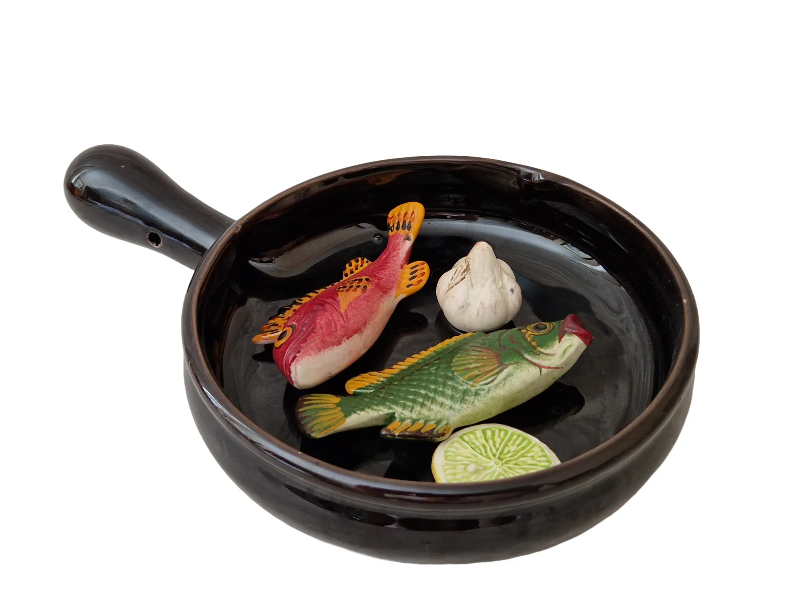 Mid Century Vallauris Majolica Palissy Fish Plate photo furniture