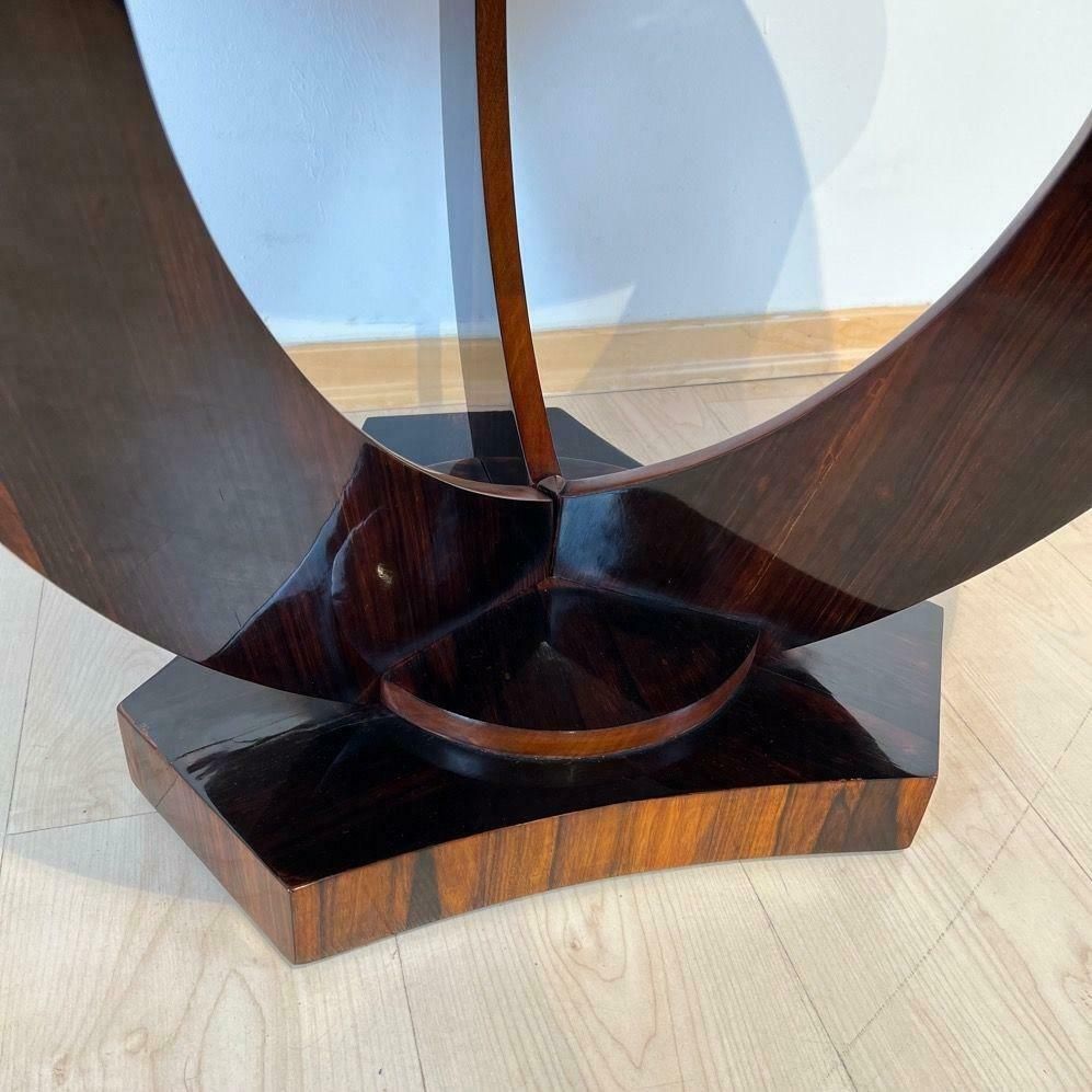 Art Deco Round Side Table, Rosewood Veneer, France Circa 1930 photo 3290.04