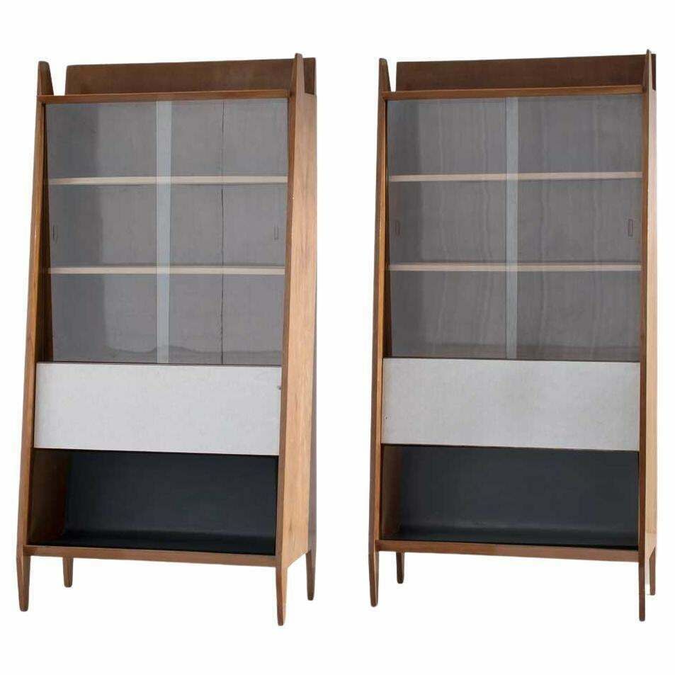 Pair Of Eugenia Alberti Reggio Sideboards With Risers. 1950s photo vinterior