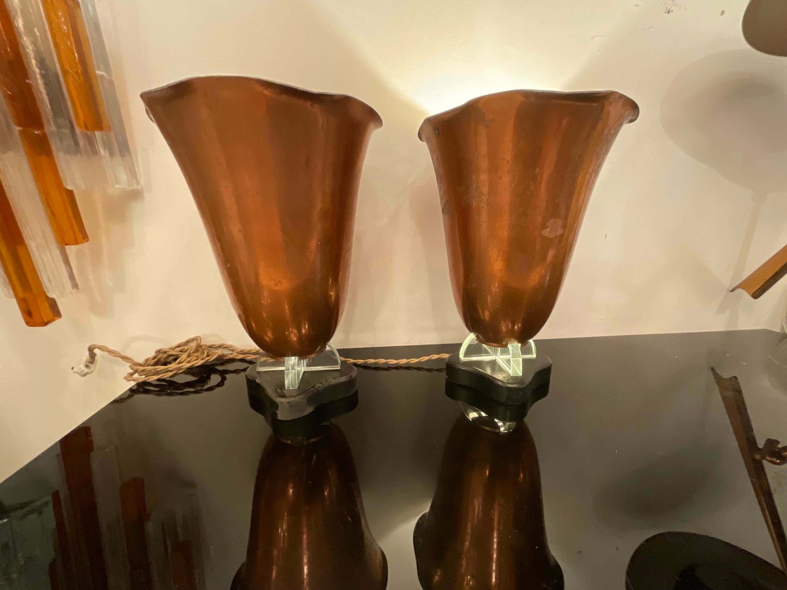 photo furniture Fontanarte   Pietro Chiesa   Illuminator Art Decó Couple   1930  XX Century