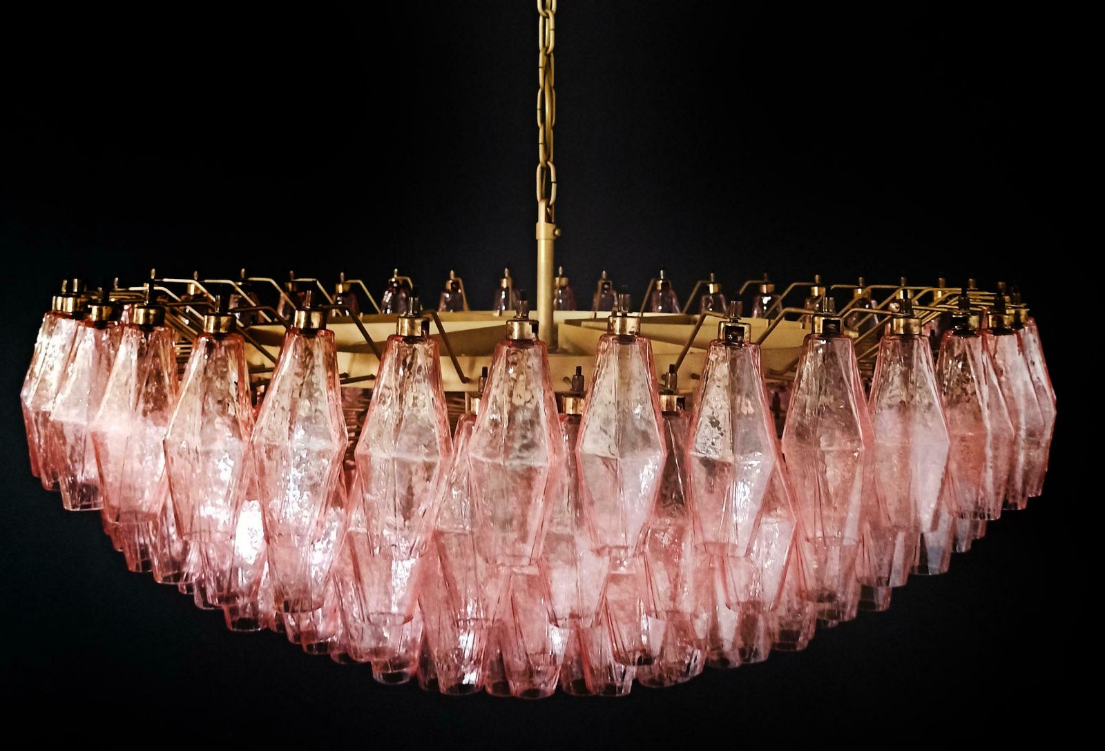 photo vinterior Charming Amazing Murano Glass Chandelier  185 Pink Poliedri