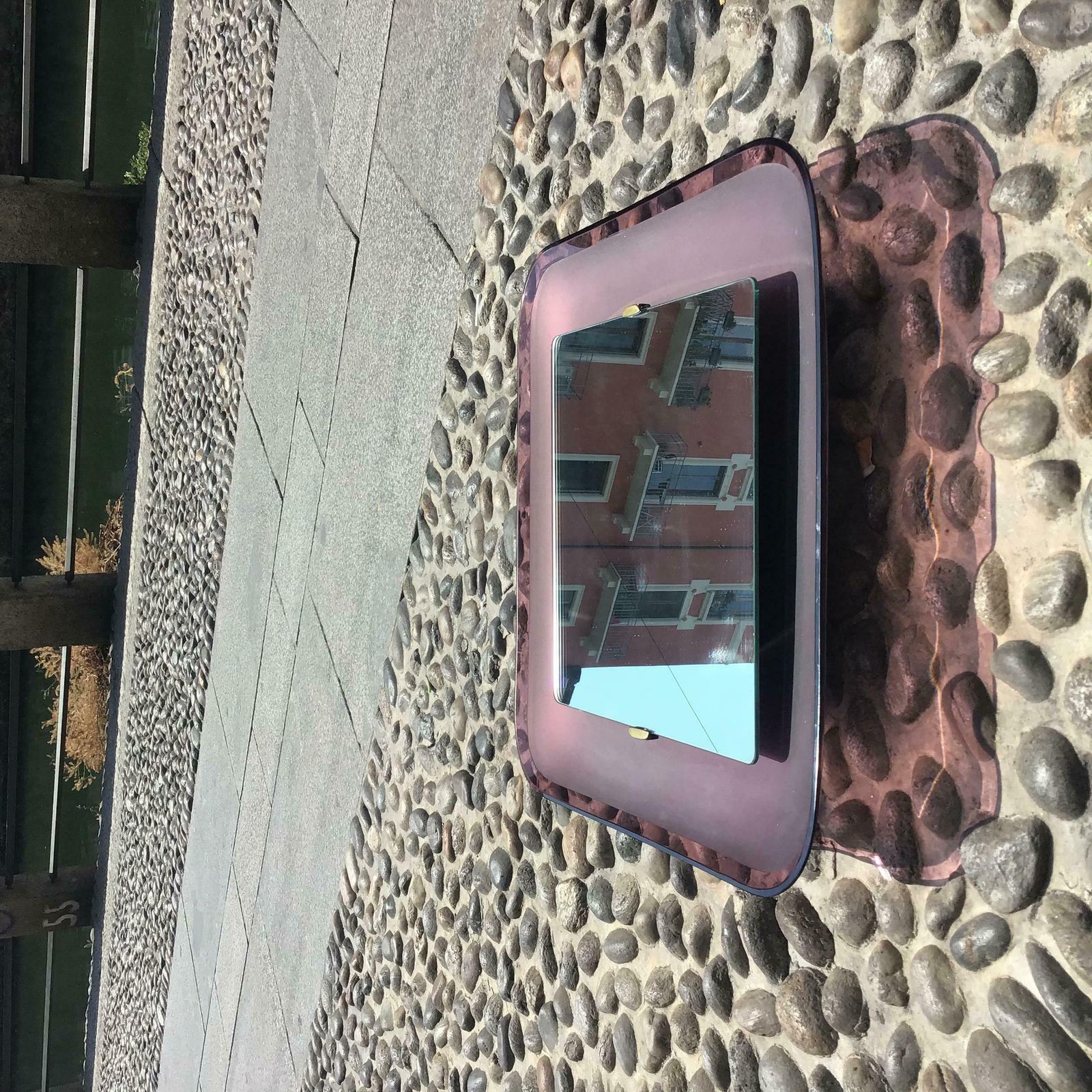 Fontana Arte Backlit Mirror Glass Metal Crome 1950 Italy photo 7854.0