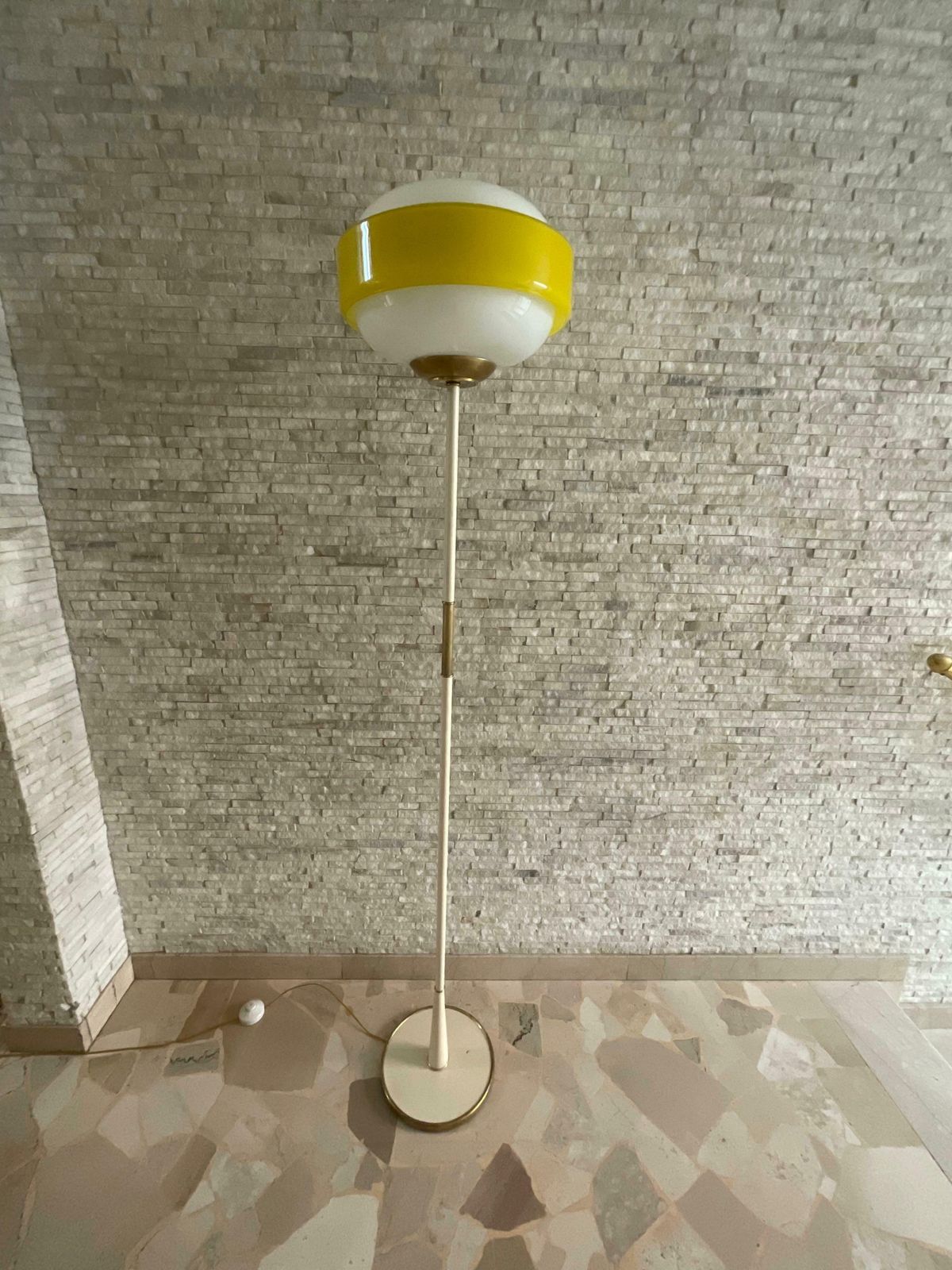 photo for sale Stilnovo Gaetano Scolari Floor Lamp 1950s, Made In Italy Vintage Design