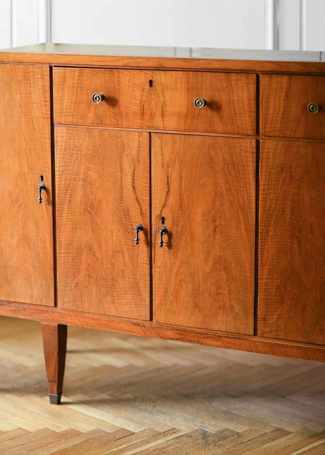 1930 40 Wooden Sideboard In "Twentieth Century" Style photo vintage
