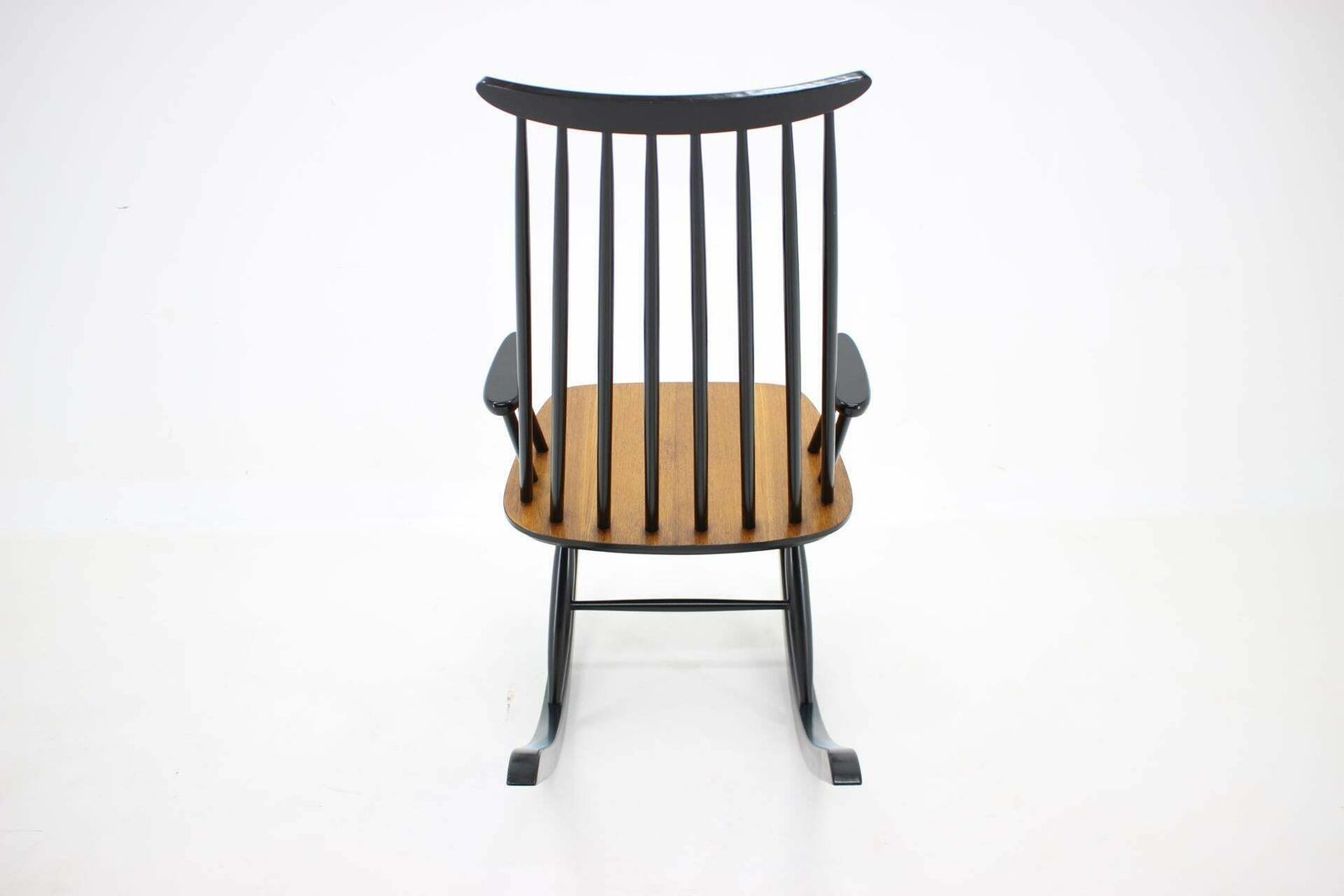 1960s Varjosen Puunjalostus Beech Rocking Chair, Finland photo vintage