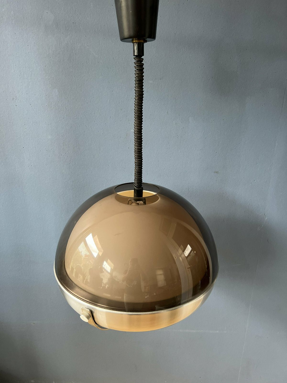 Mid Century Space Age Hanglamp | Lakro Hanglamp | Jaren 70 Op En Neerlamp photo buy