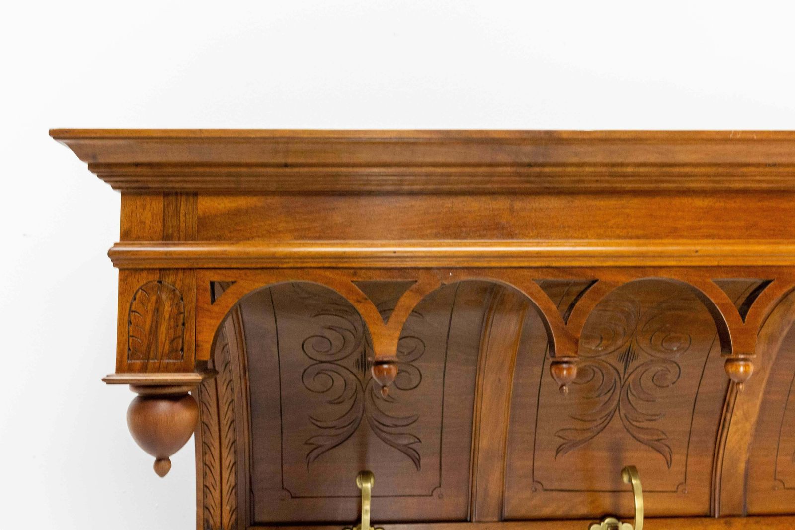 photo furniture French Walnut And Bronze Coat & Hat Rack Louis XIII Style, French, Circa 1900