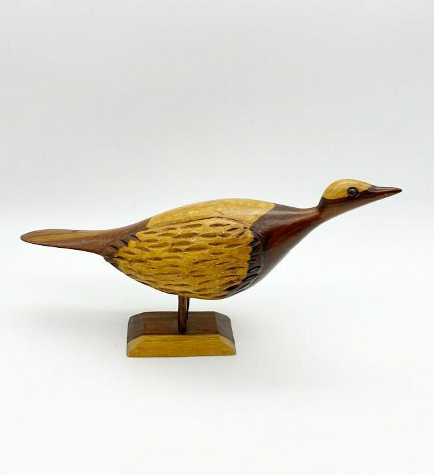 Pair Of Wooden Birds Wooden Grouse Wooden Birds Figurines Woodenware photo Home Decor