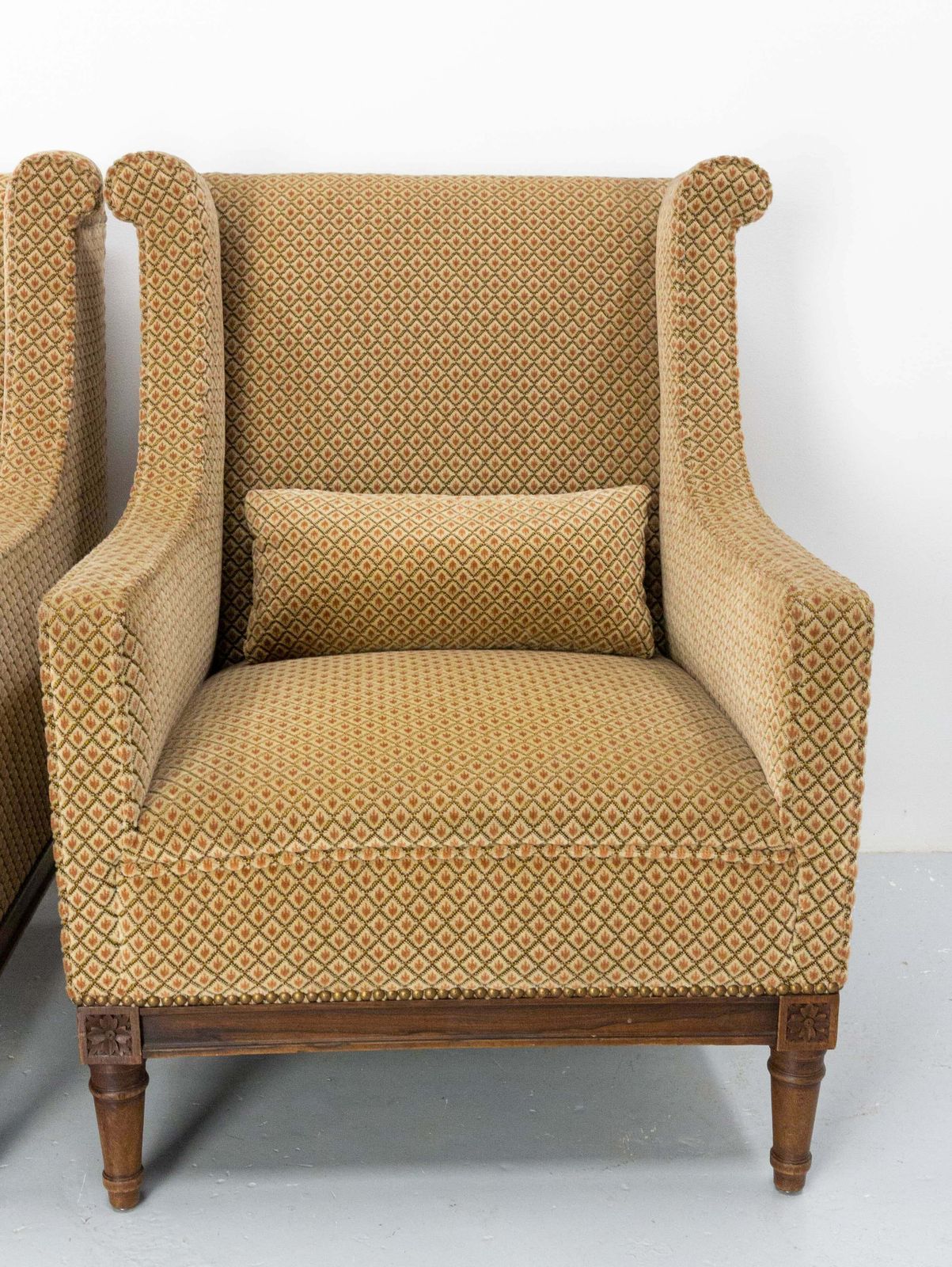Antique Armchair Fauteuil Napoleon III Upholstery And Beech French 19th Century photo for sale