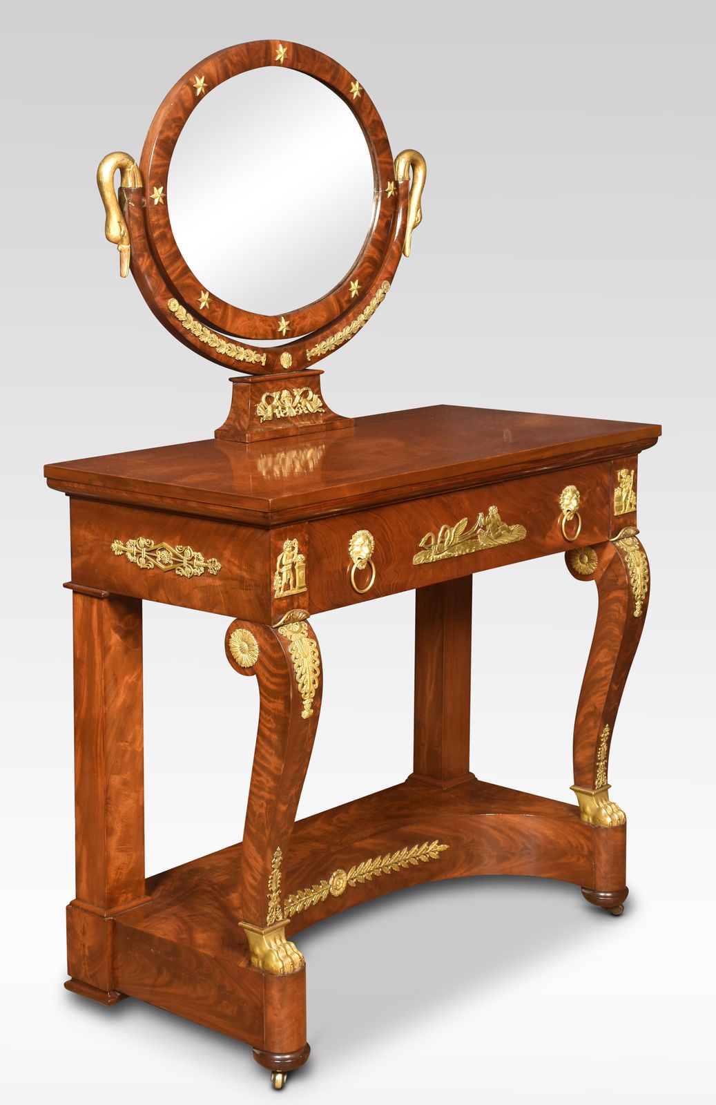 photo furniture 19th Century French Empire Mahogany Dressing Table