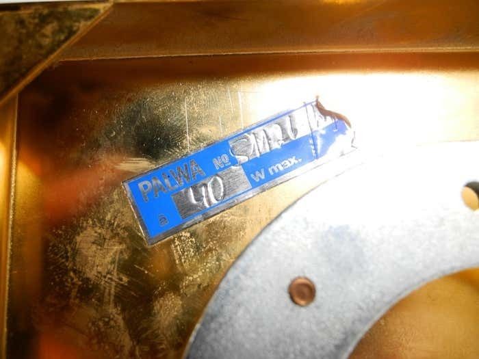 photo for sale Fantastic Small 70s Palwa Brass Ceiling Or Wall Lamp With Faceted Crystal Stones