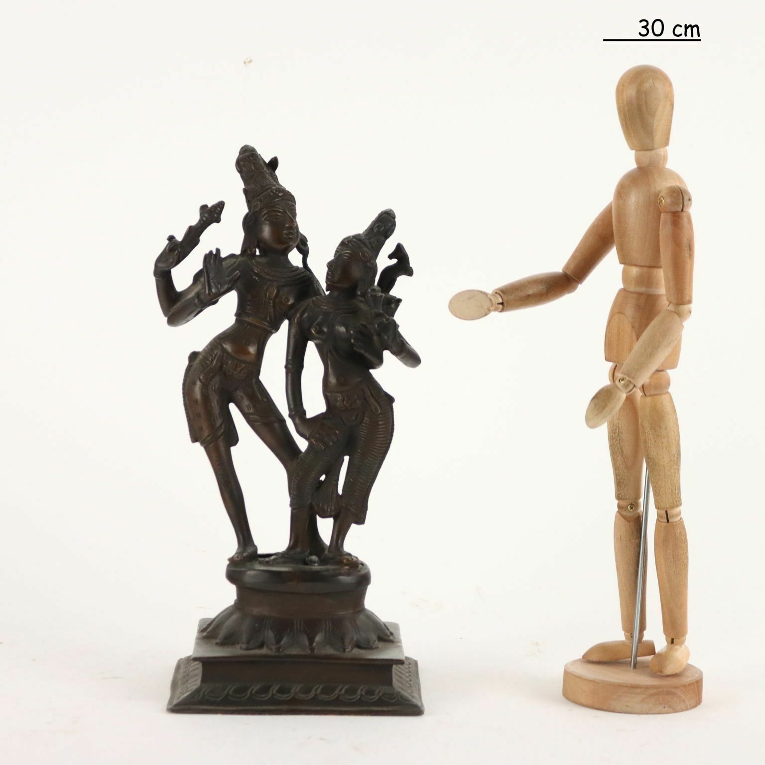 Krishna With A Gopi Bronze India Early 900s Antiques photo furniture