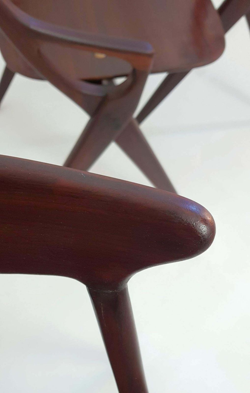 Furniture Set Of 4 Dining Chairs By Arne Hovmand Olsen For Mogens Kold, Denmark, 1959 photo
