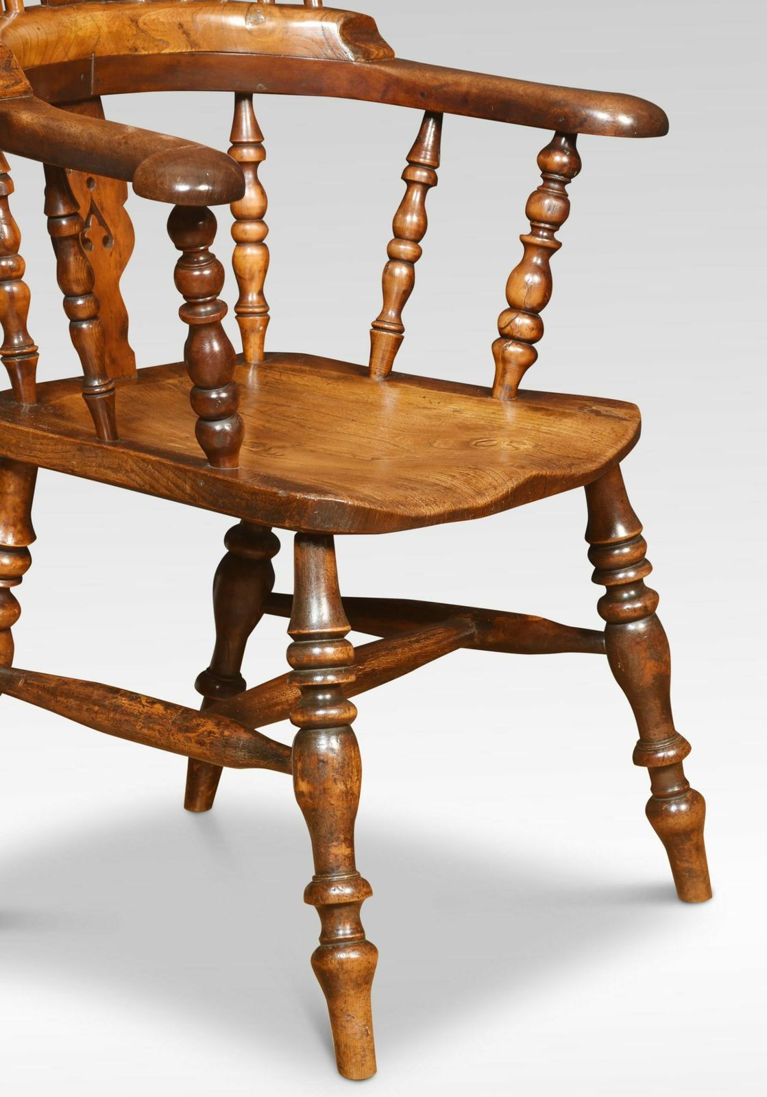 Yew Wood Windsor Armchair, 1800s photo furniture