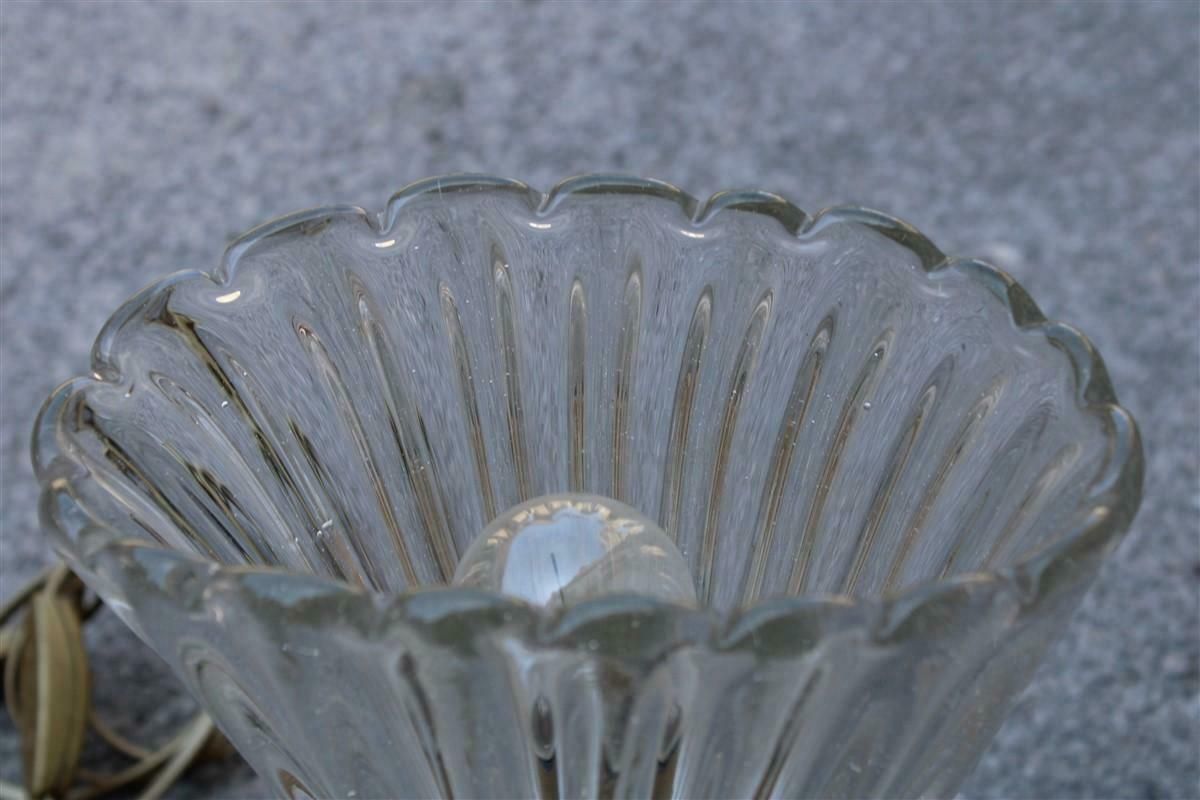 photo furniture Mid Century Cup Table Lamp Barovier Murano Glass Made In Italy 1950s