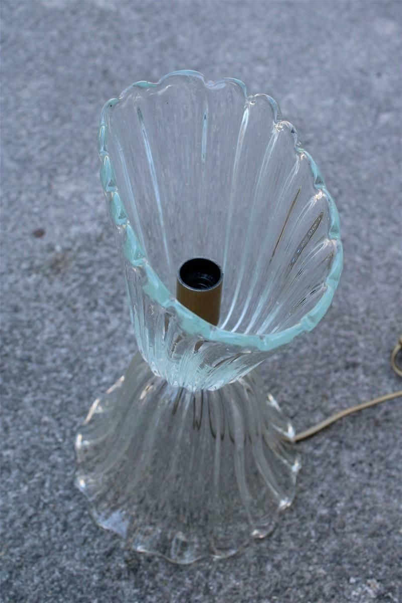 Lighting Mid Century Cup Table Lamp Barovier Murano Glass Made In Italy 1950s photo