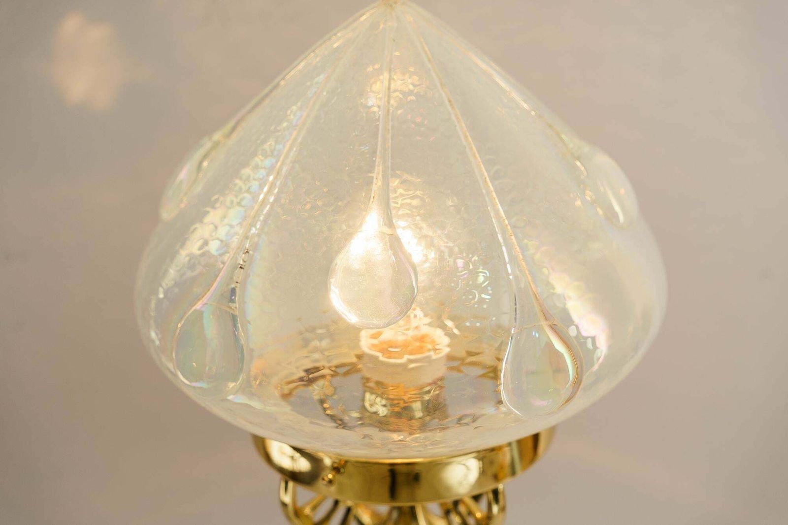 photo buy Jugendstil Table Lamp With Original Opaline Glass Shade Vienna Around 1910