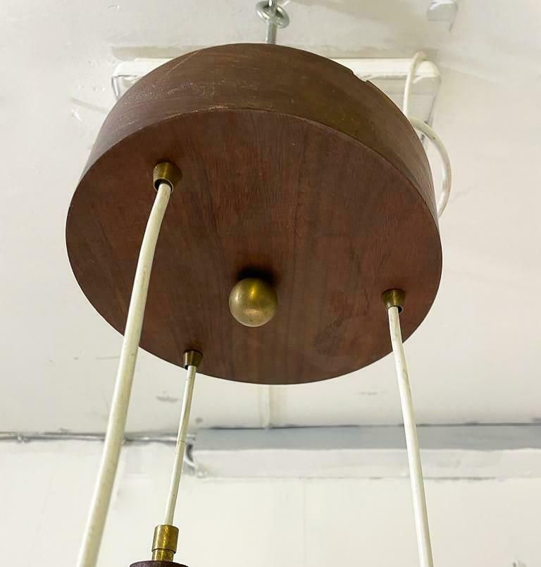 Mid Century Modern Italian Opaline Suspension Italy 1960s photo Lighting