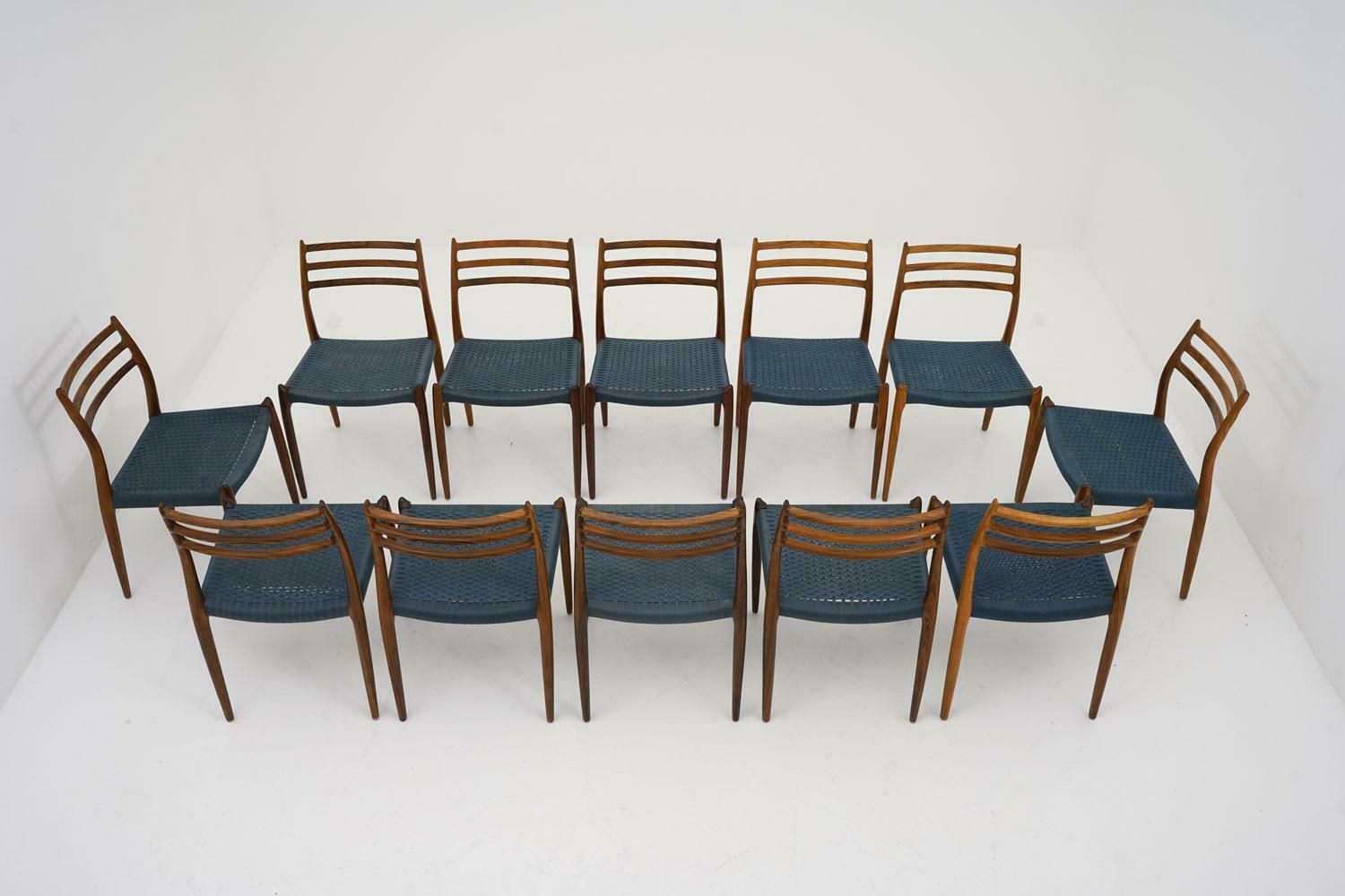 Scandinavian Midcentury Dining Chairs Model 78 By Niels Otto Møller photo furniture