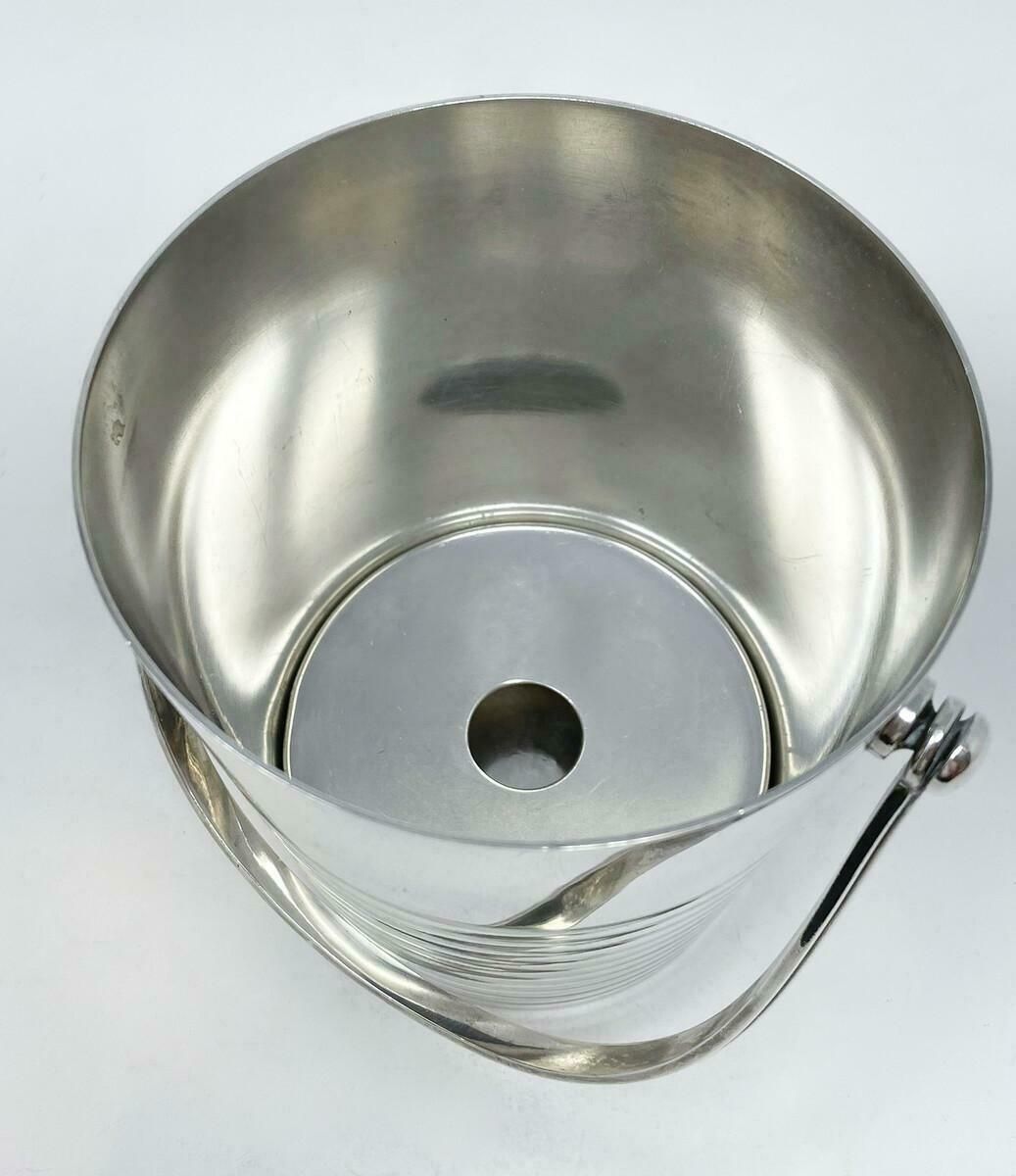 Mid Century Modern Christofle Art Deco Champagne And Ice Bucket Ondulations photo Home Decor
