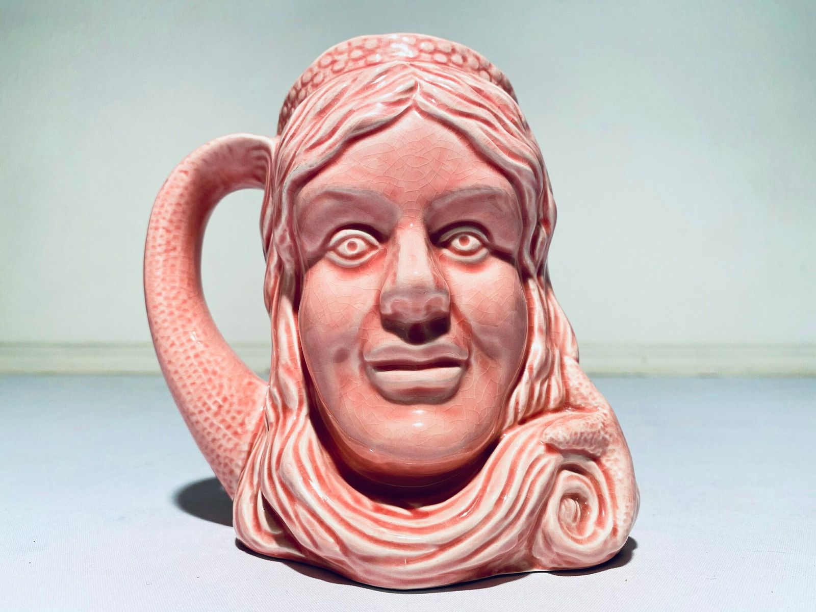 Royal Alma England Pink Coffee Mug Tea Cup / Face Mug / Vintage Teaware photo furniture