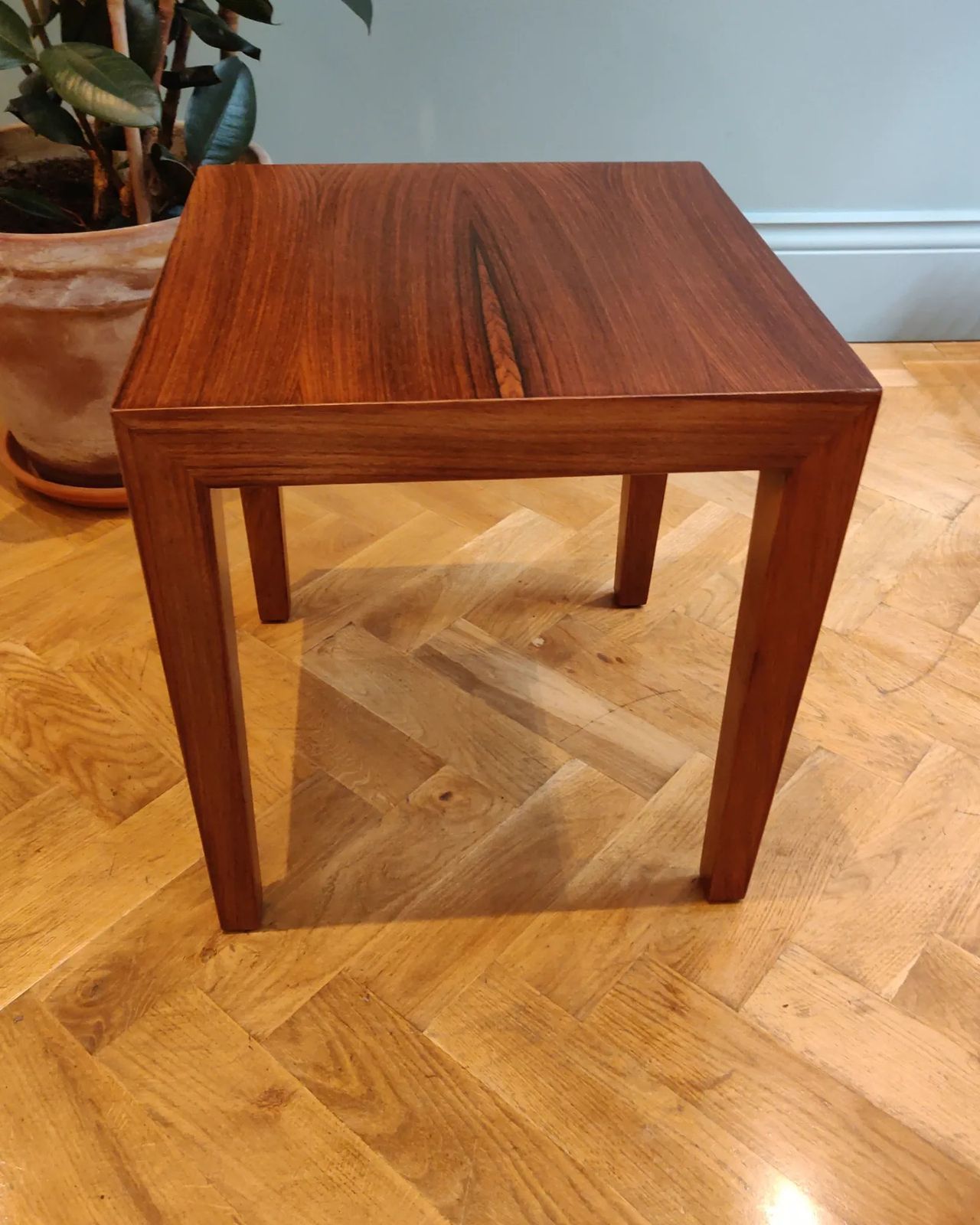 Mid 20th Century Rosewood Side Table Designed By Severin Hansen For Haslev Mobelsnedkeri photo vinterior