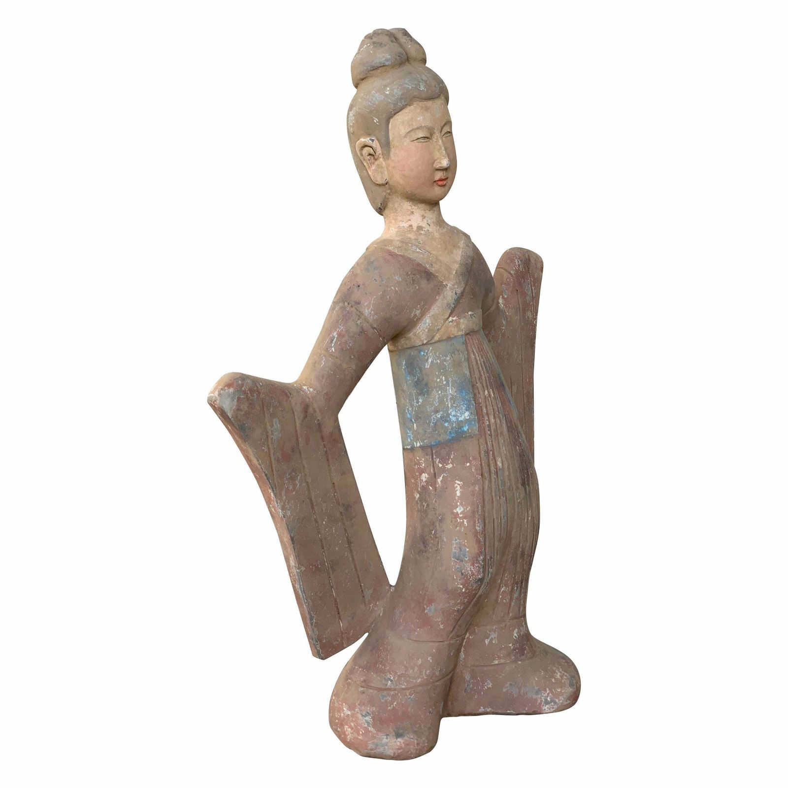 Figurine en terre cuite de style Han, séductrice et danseuse
