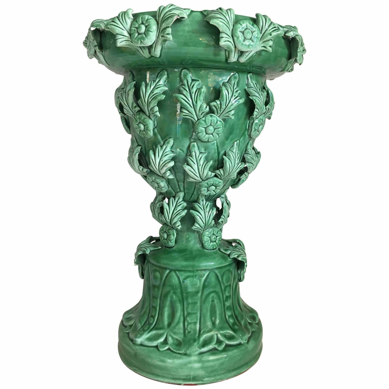 French Art Nouveau Ceramic Planter Or Vase Circa 1910