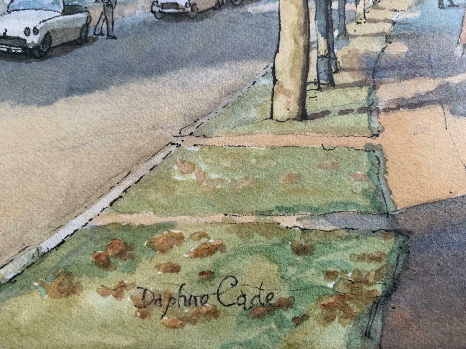 Mid Century Watercolour Of Horsham Surrey By Daphne Cade photo 150.0
