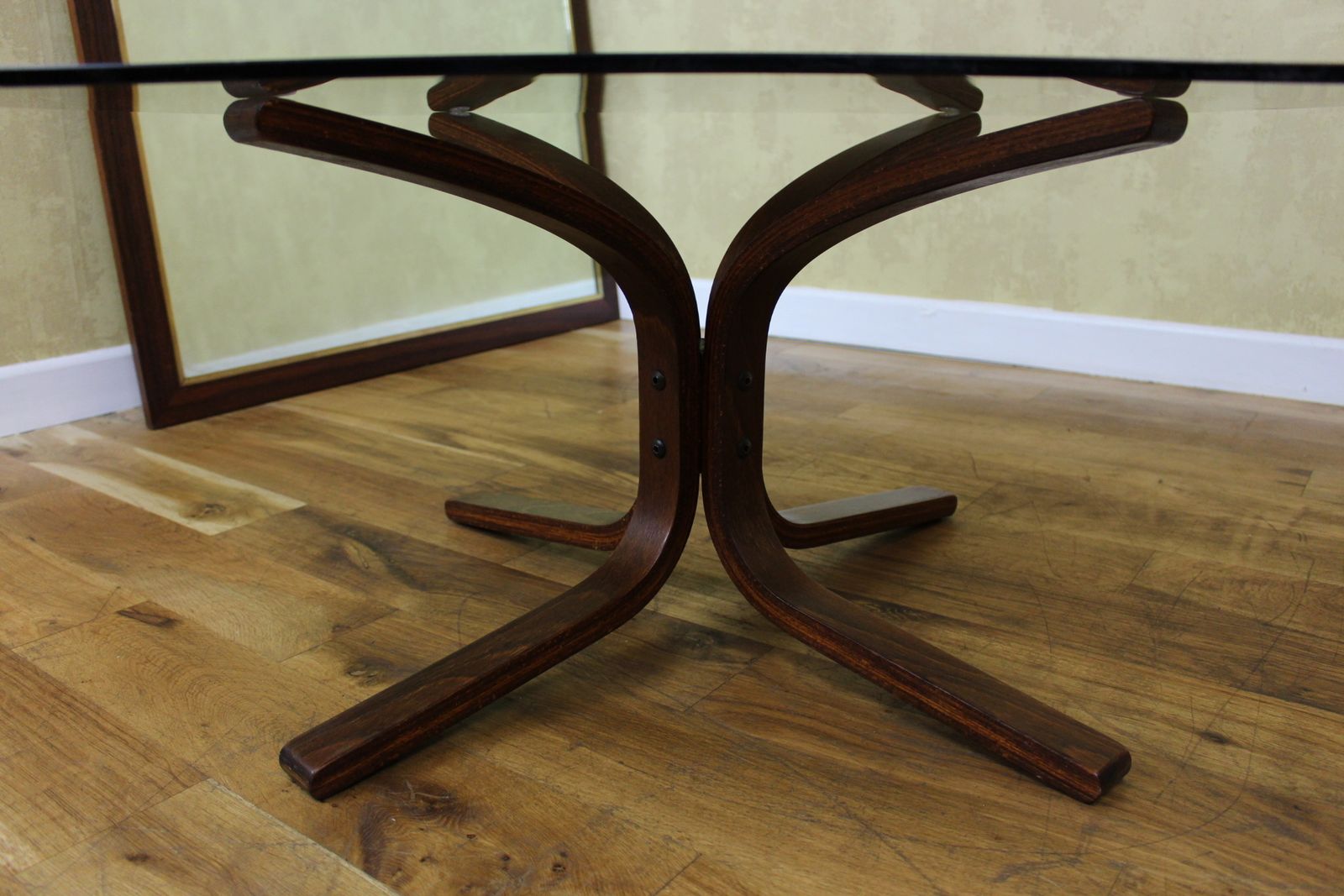 Rarely Seen Ingmar Relling Siesta Table With Glass Top photo 250.0