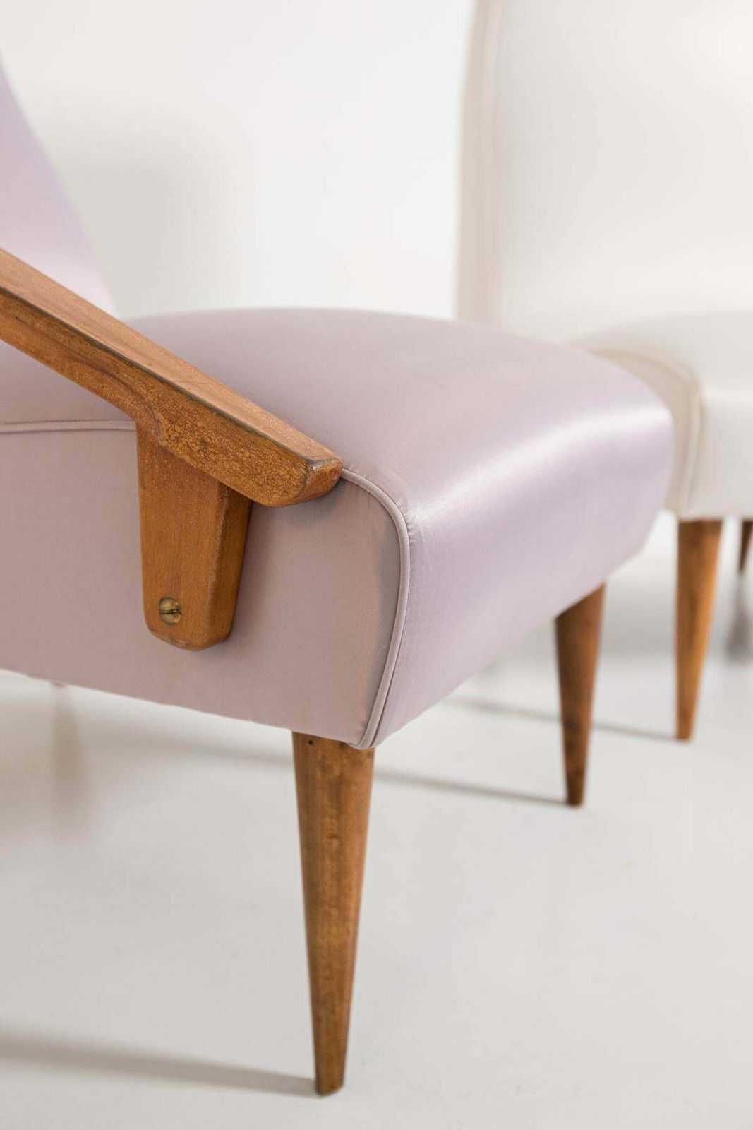 Furniture Gio Ponti Attributed And Fils Edition Set Of Three Armchairs, Circa 1955 photo
