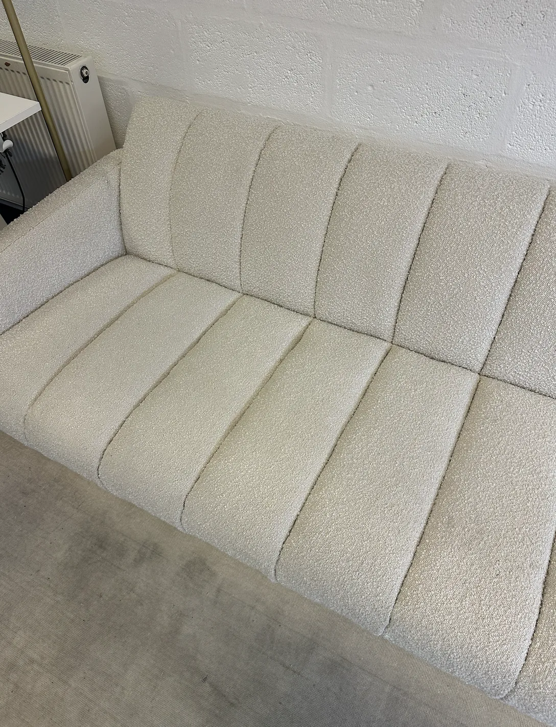 Jonathan Adler Brigitte Sofa Cream Boucle photo 2800.0