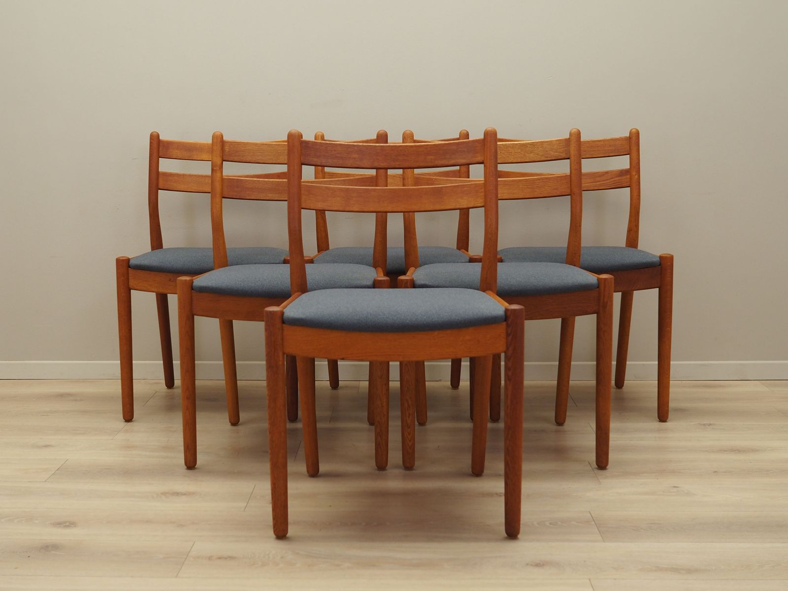 Set Of Six Teak Chairs, Danish Design, 1970s, Designer: Poul M. Volther photo 1509.0
