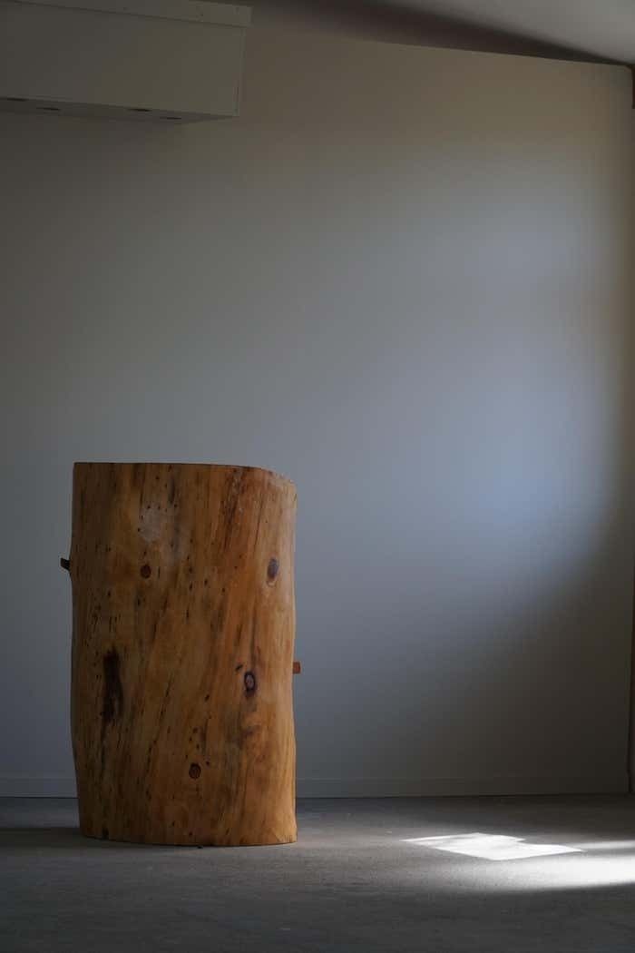 2484.0 Stump Chair In Solid Birch By A Swedish Cabinetmaker, Wabi Sabi, 1950s photo