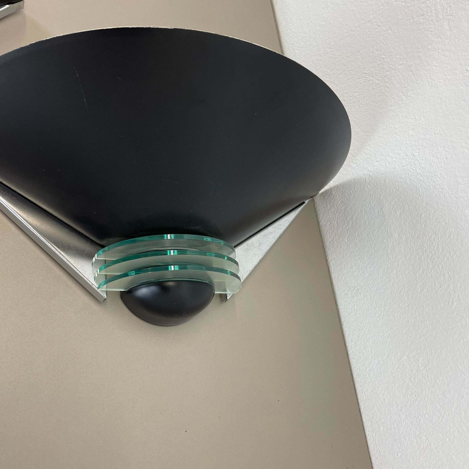 Set Of 2 Metal + Acryl Glass Post Modern Wall Light By Hustadt Leuchten, 1980s photo furniture