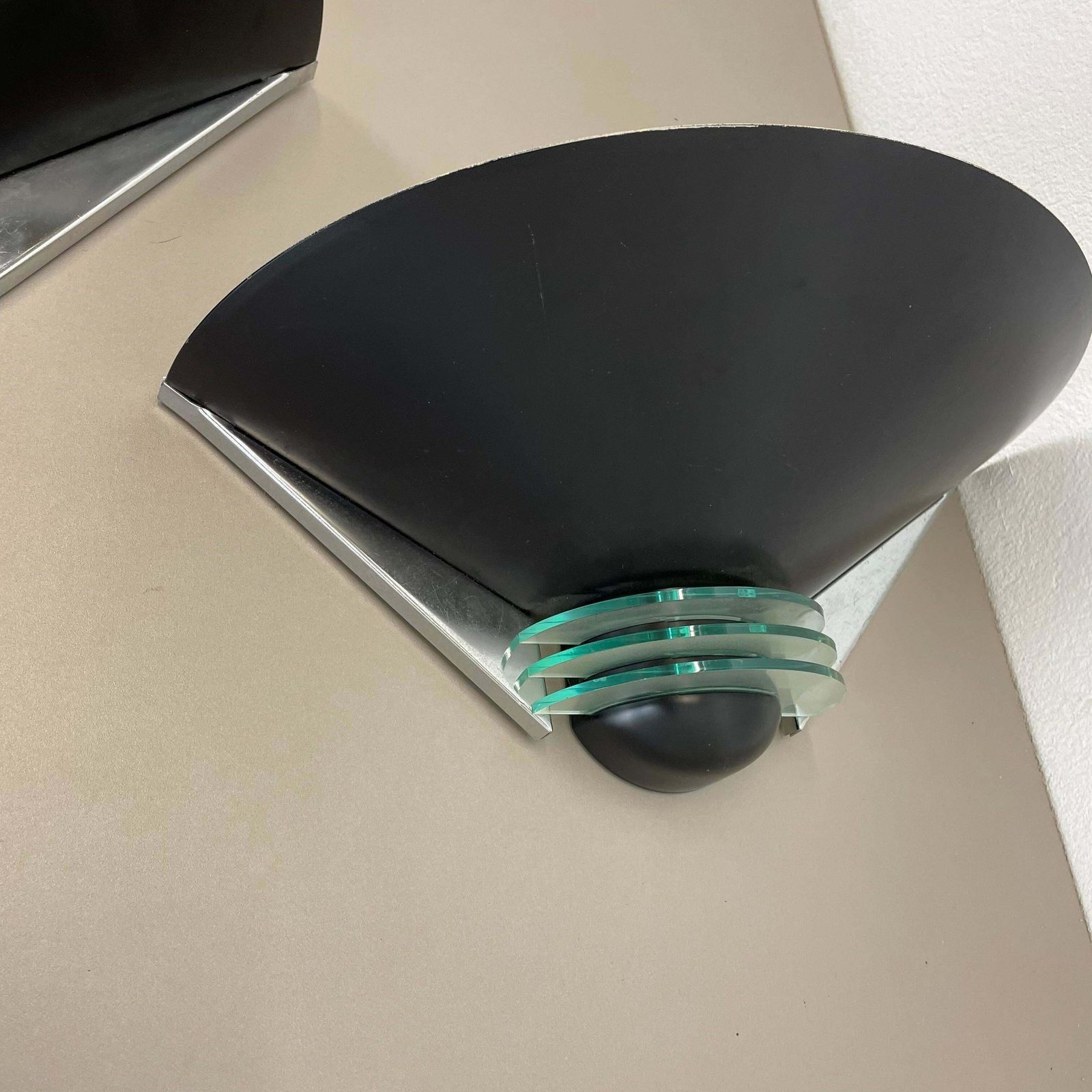 Set Of 2 Metal + Acryl Glass Post Modern Wall Light By Hustadt Leuchten, 1980s photo 1047.0
