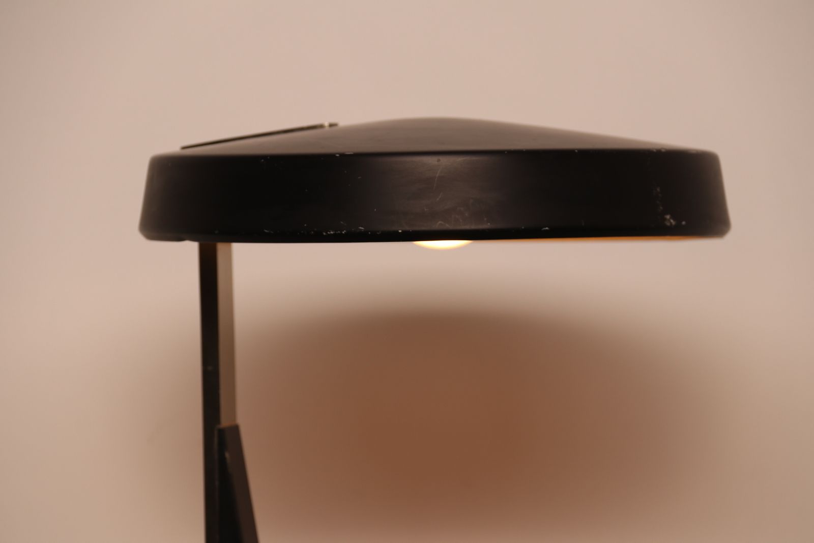 Desk Lamp In Black Metal By Louis Kalff For Philips, 1950's photo vinterior