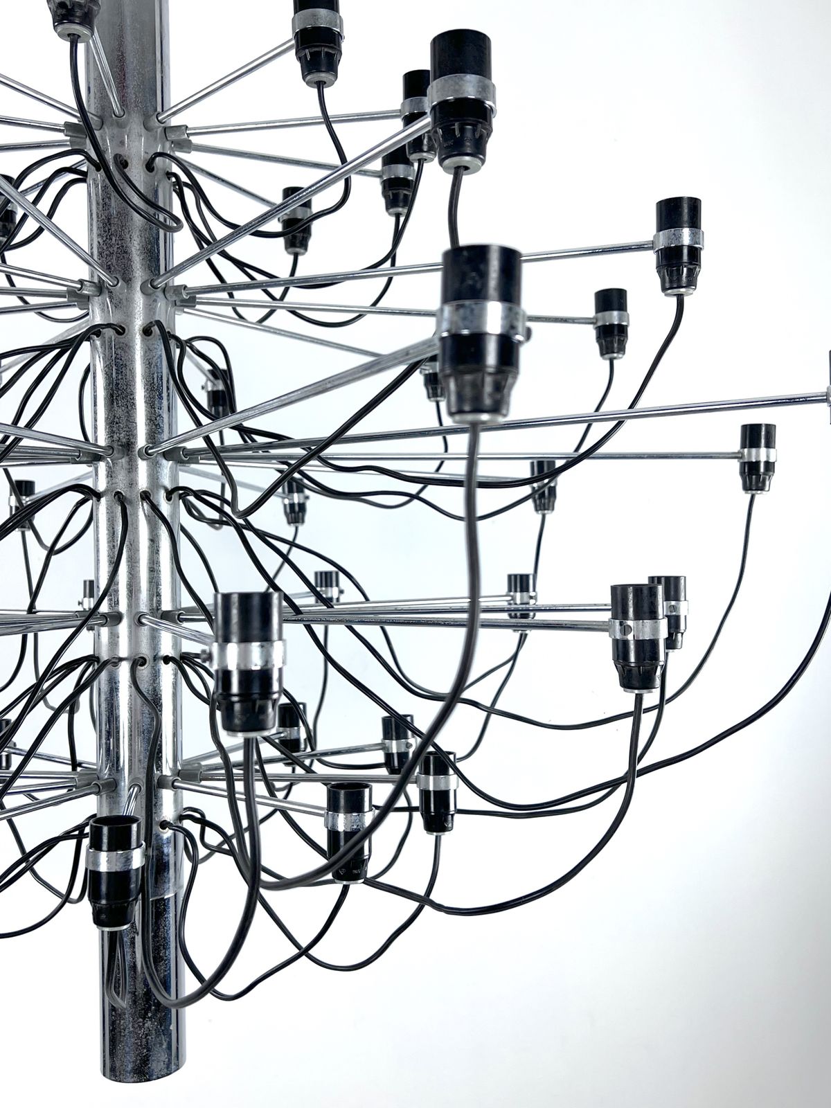 5809.7 Rare Early Serie Of Midcentury Arteluce Chandelier, Model 2097/50. Italy 1958. photo