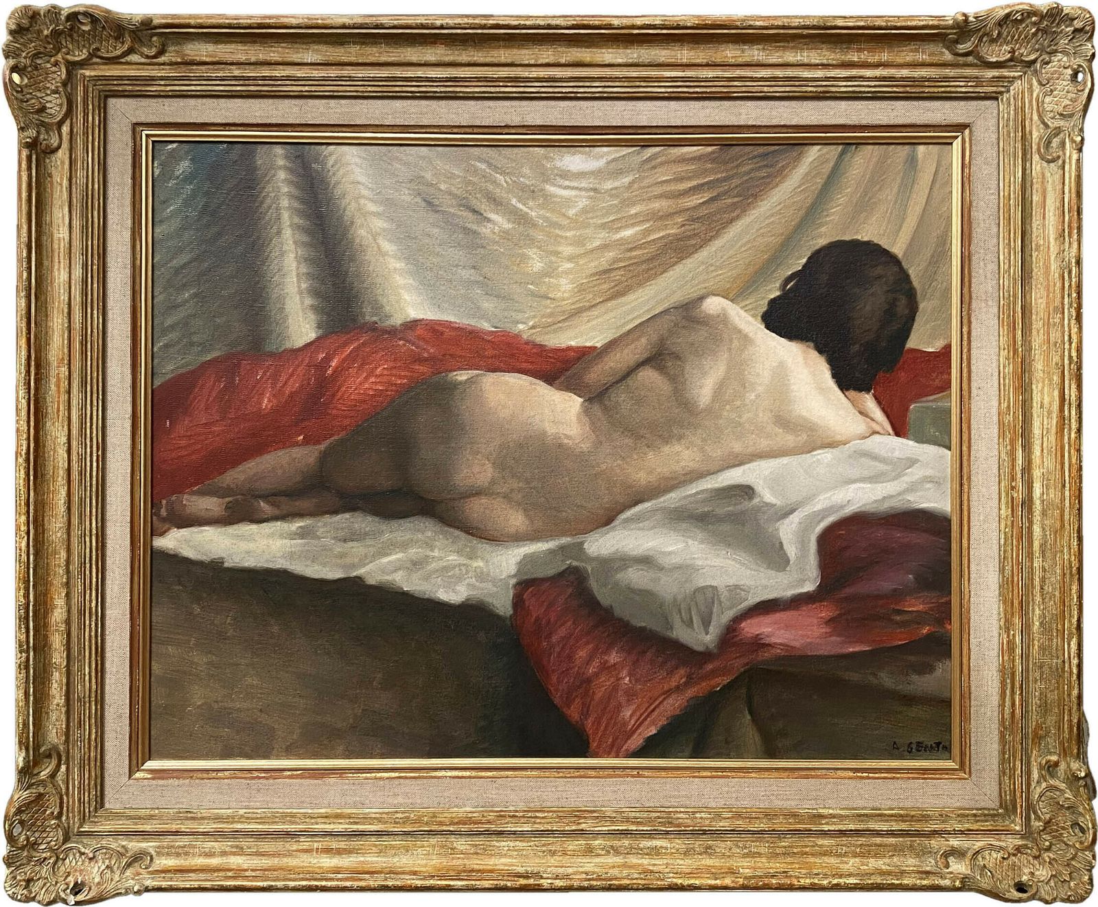 Albert Genta (Italian,1901 1989) ‘Reclining Nude’