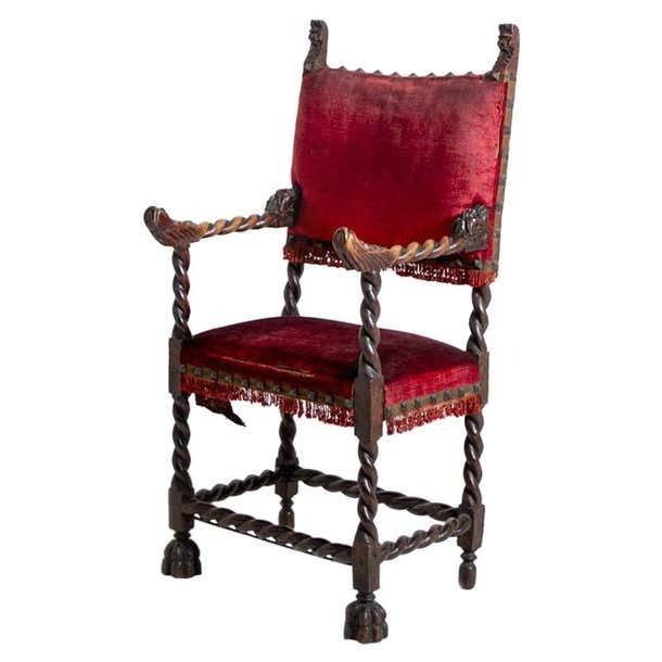 Rare Italian Antique Chair 1500s